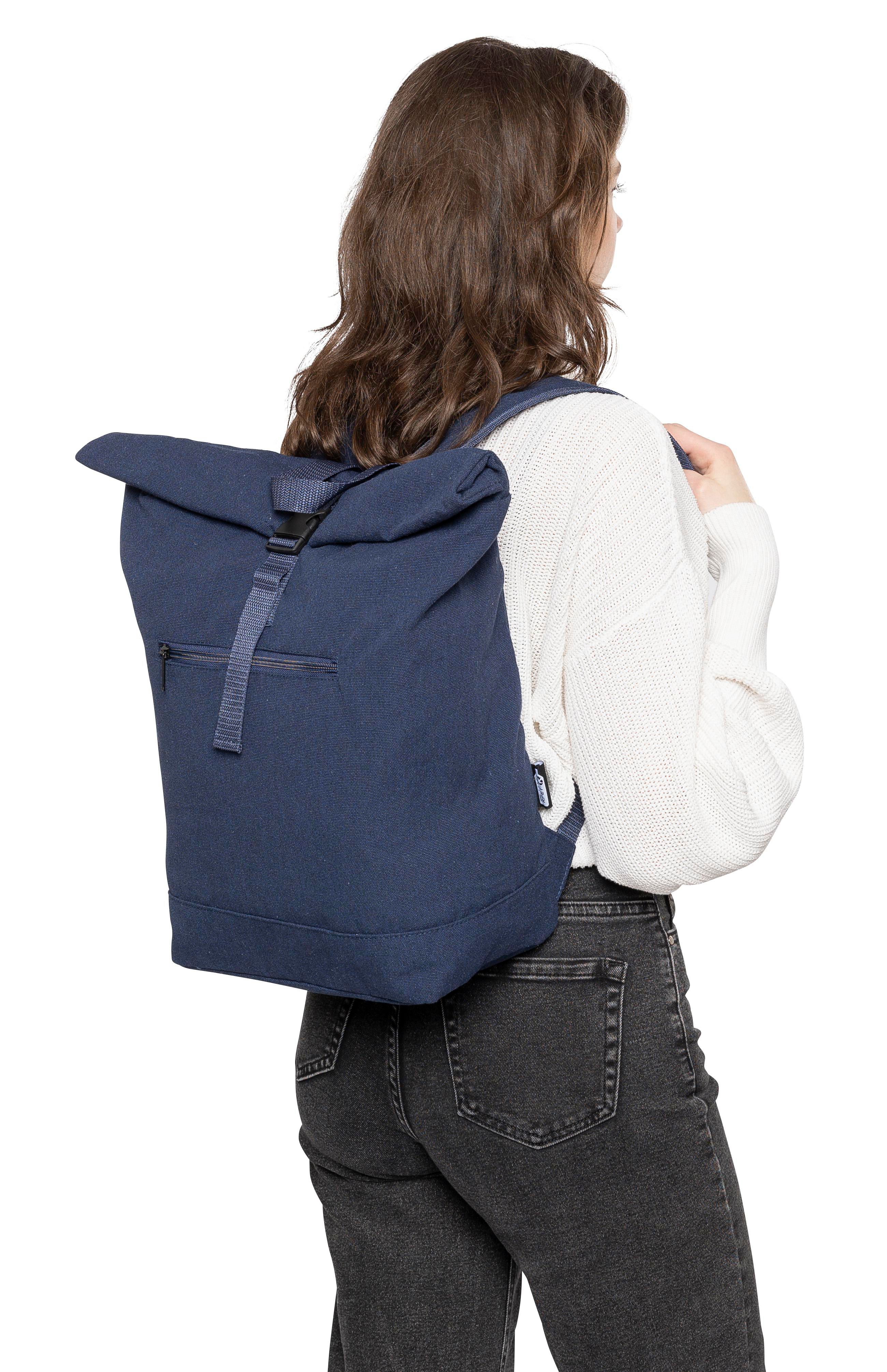 Vue 4 de Sac à dos Thaddeus | Recyclé | Rolltop | 15 l