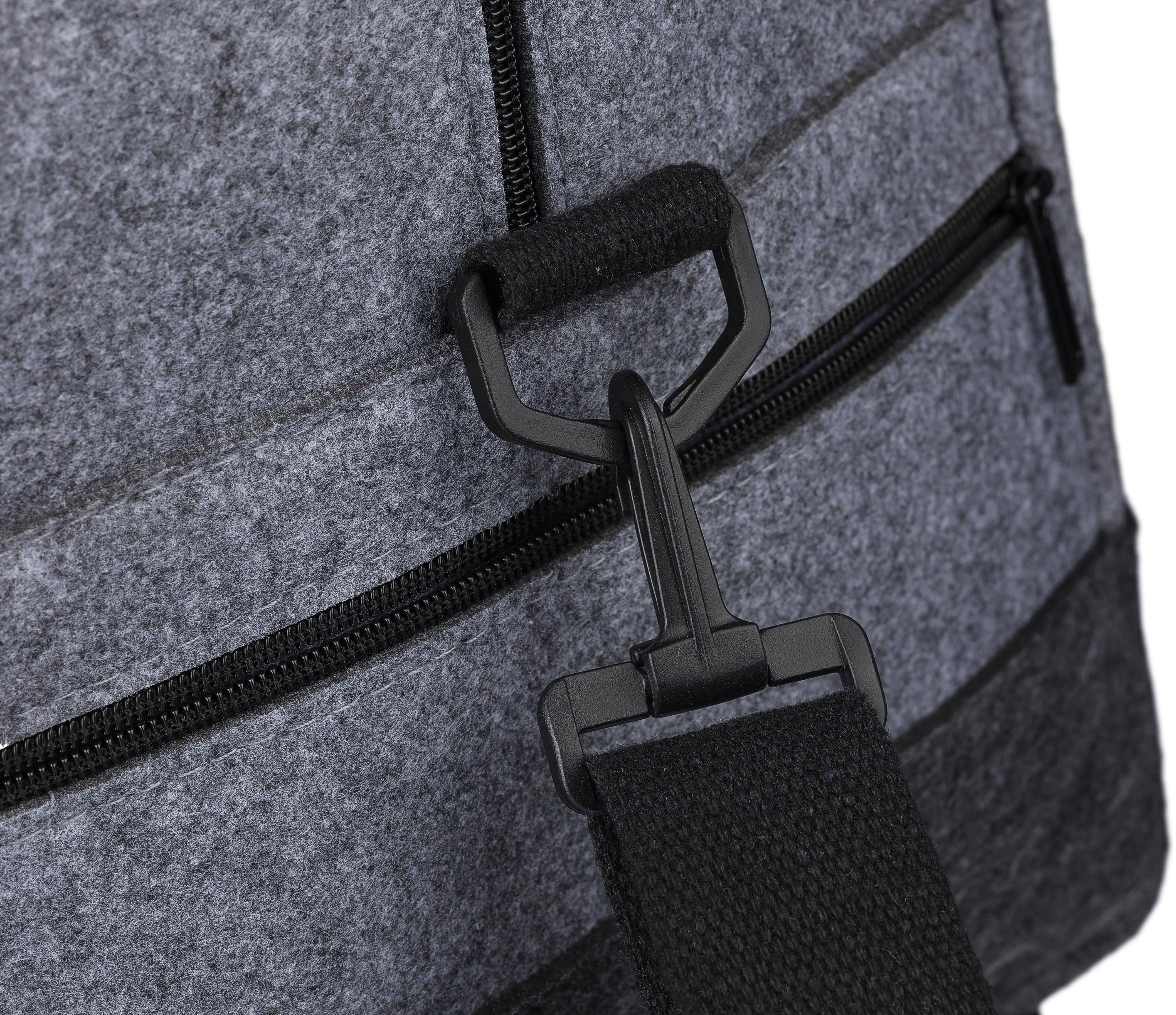 Vue 11 de Sac de sport Corliss | Feutre recyclé | Sangle réglable
