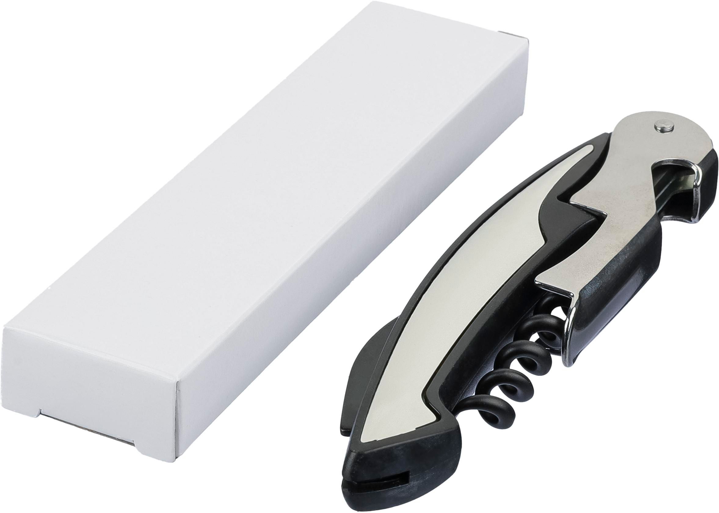 Vue 4 de Couteau de sommelier Rosaura | Inox | Tire-bouchon à 5 anneaux