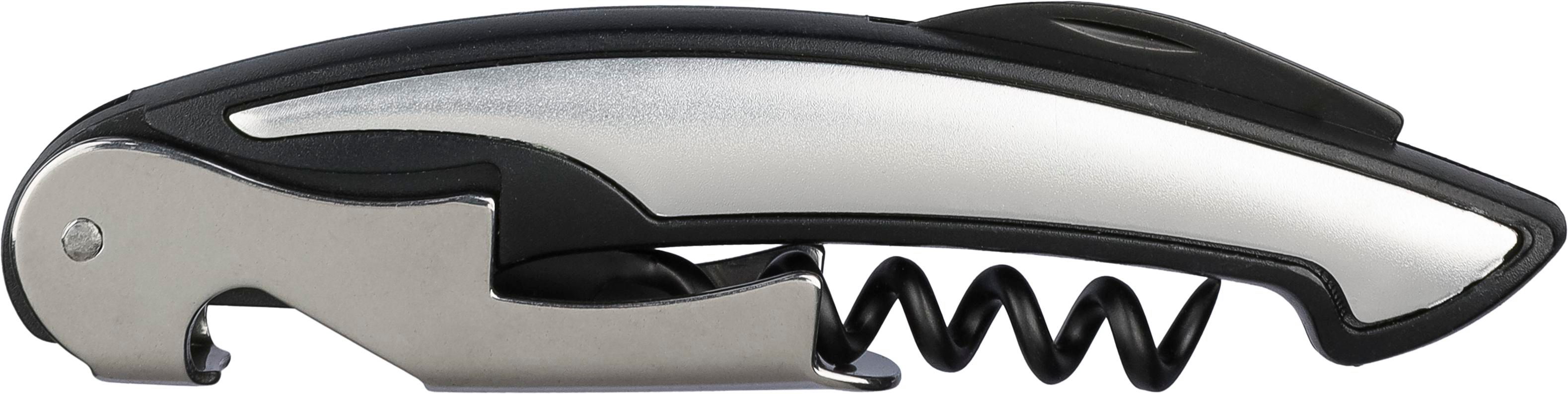 Vue 2 de Couteau de sommelier Rosaura | Inox | Tire-bouchon à 5 anneaux