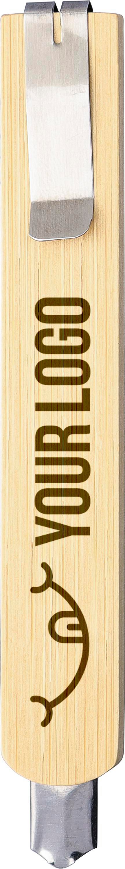 Vue 4 de Couteau de poche Jeffrey | Bambou