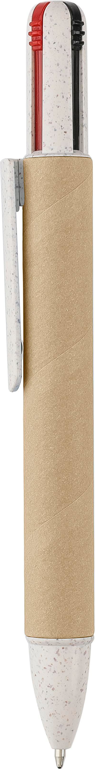 Vue 7 de Stylo bille Deborah | Carton recyclé et paille de blé | 4 couleurs