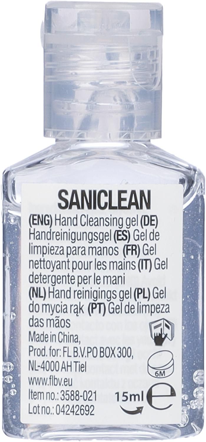 Vue 2 de Gel pour les mains Saniclean | 15 ml