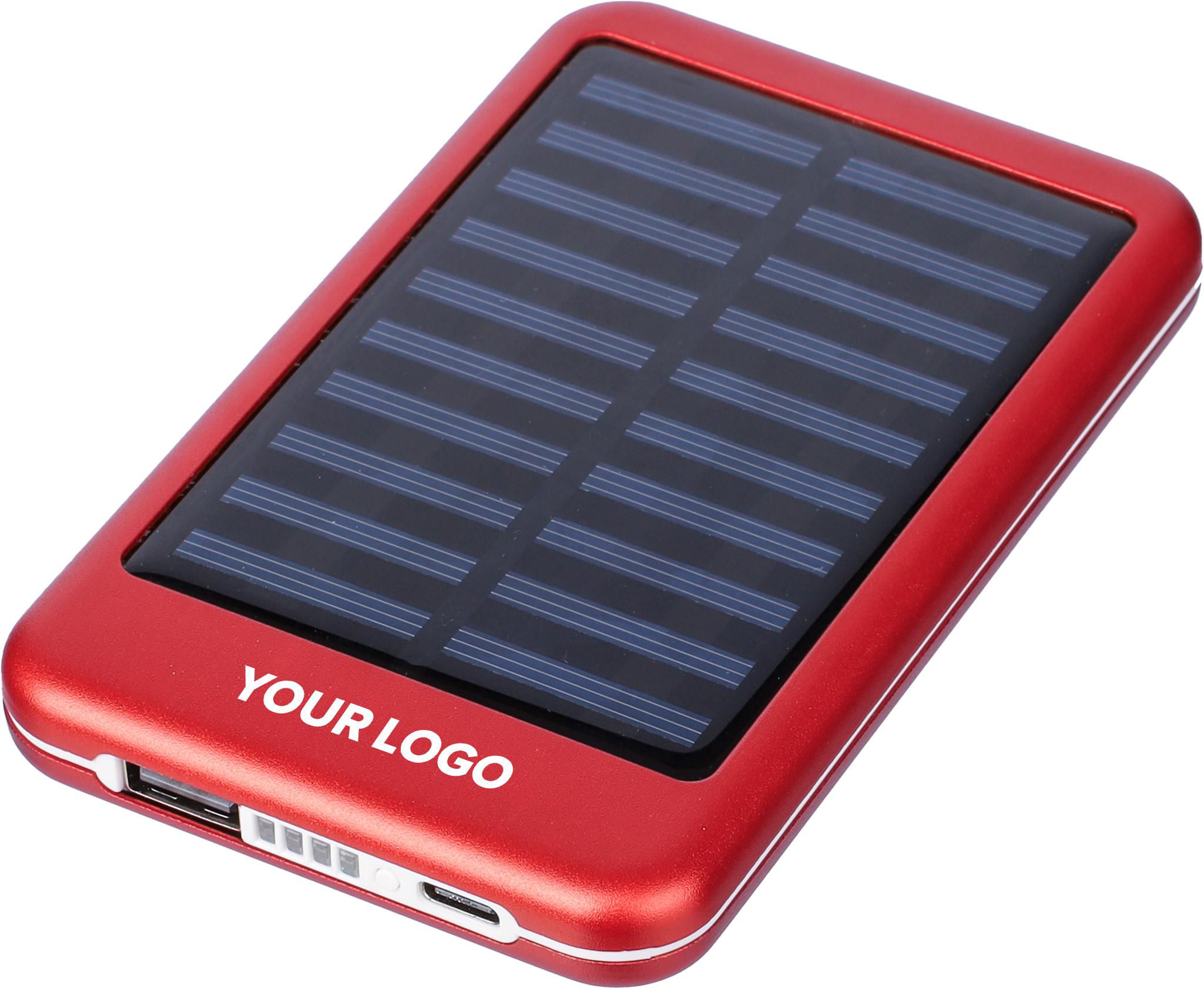 Vue 12 de Power bank Tycho | Aluminium | Solaire | 4 000 mAh