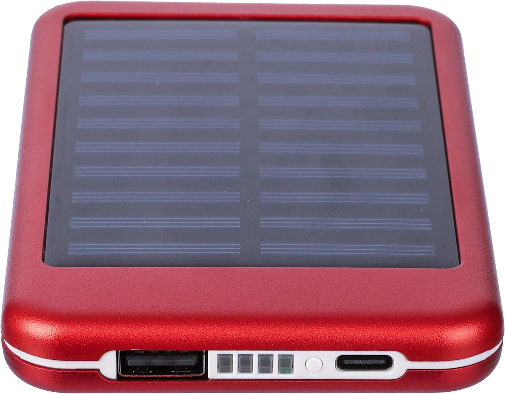 Vue 6 de Power bank Tycho | Aluminium | Solaire | 4 000 mAh
