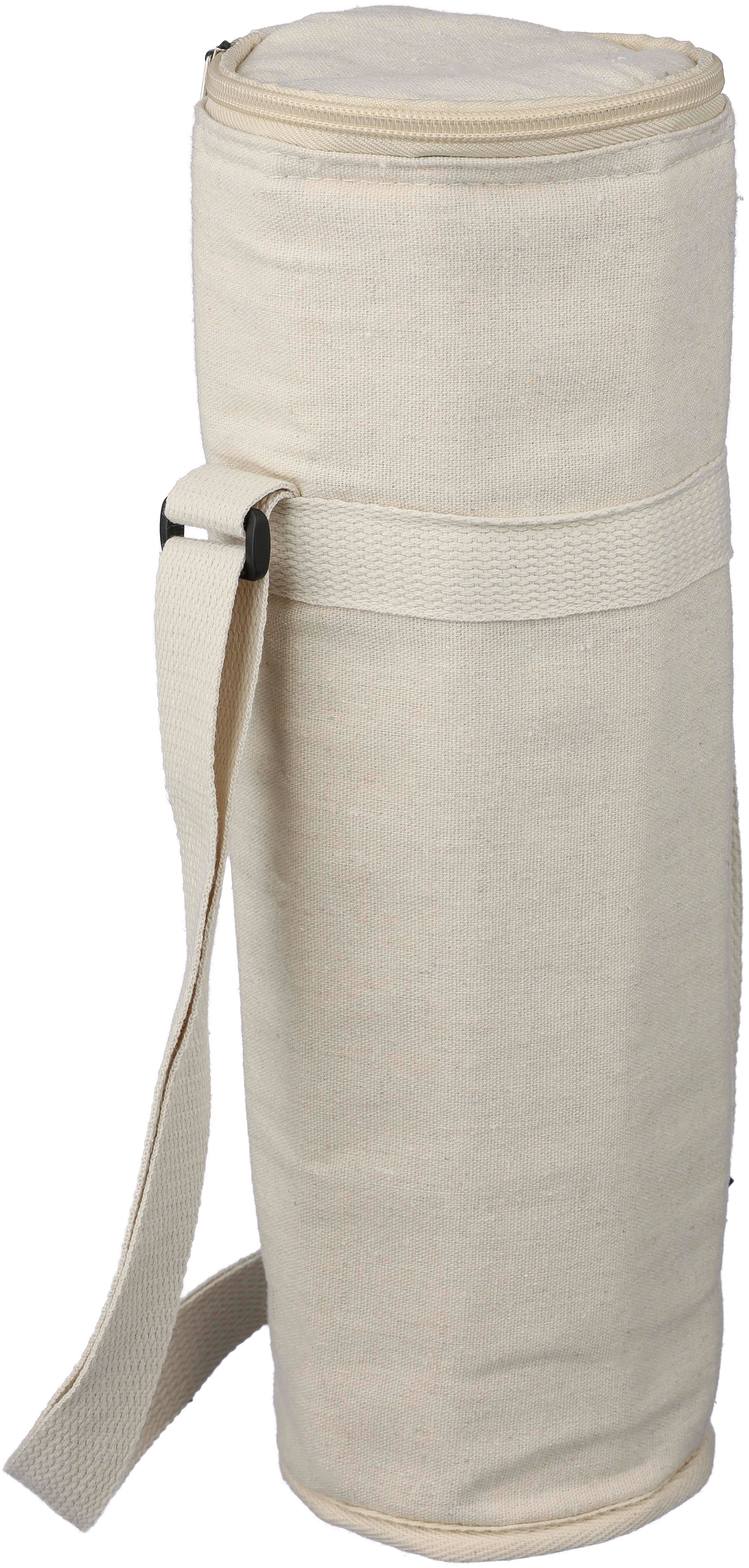 Vue 3 de Sac isotherme pour bouteille Eugene | Recyclé | Coton | 1,5 l