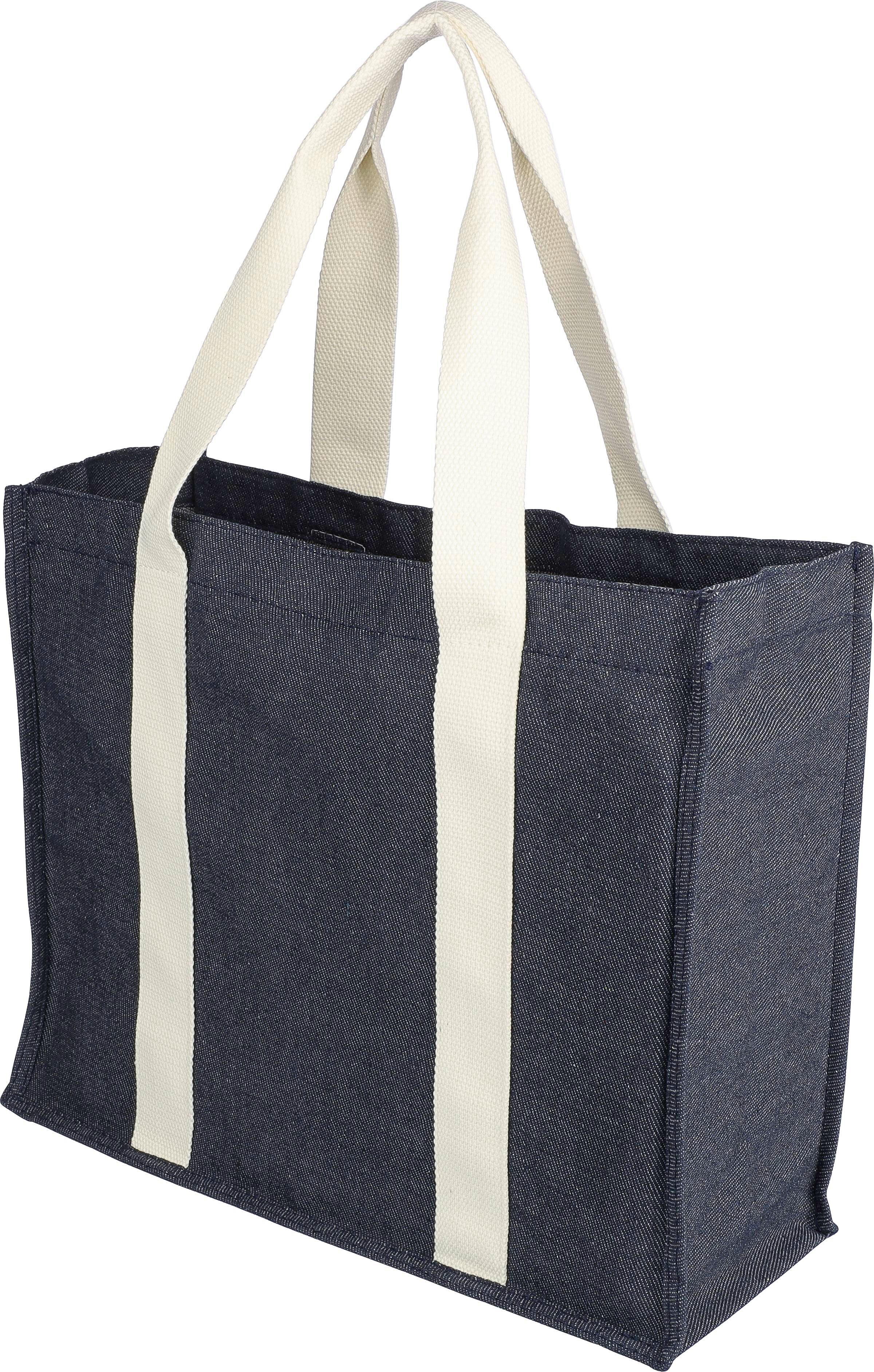 Vue 2 de Sac shopping Gretchen | Denim | 19 l