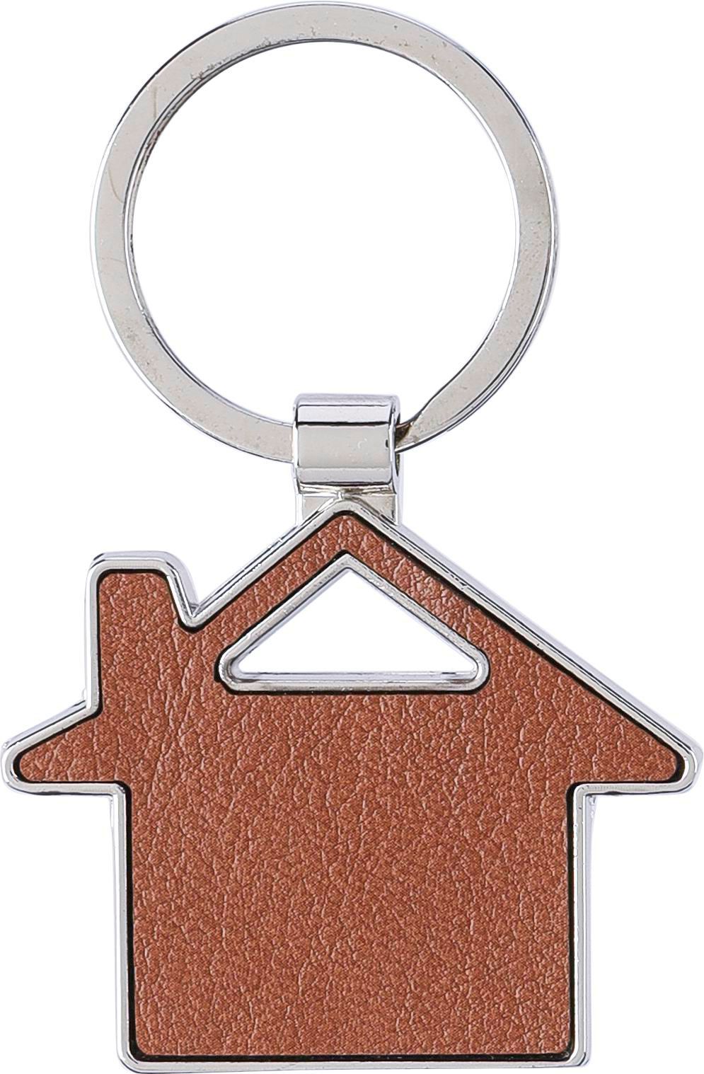 Vue 2 de Porte-clés Jim | Recyclé | Cuir | Maison
