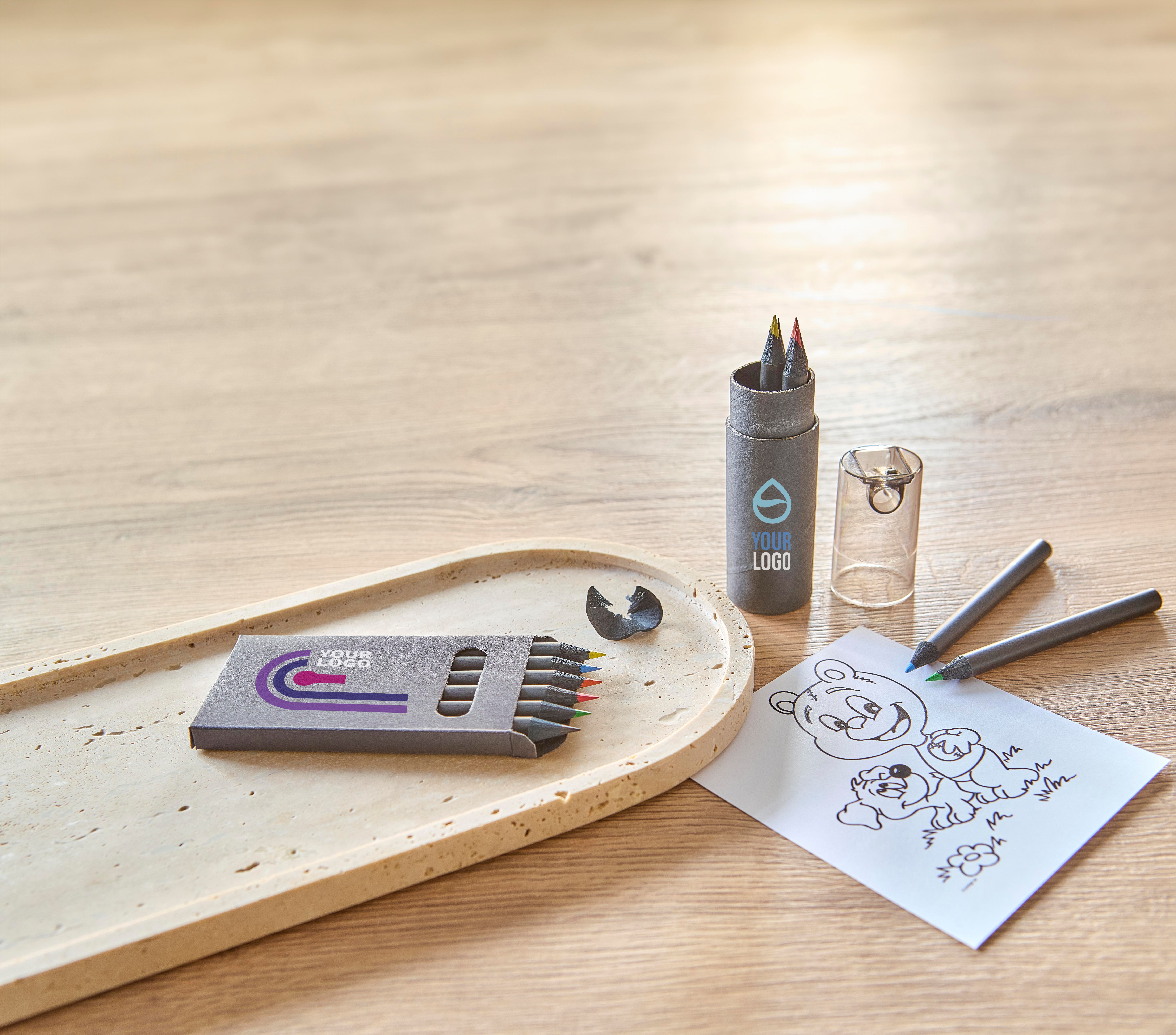 Vue 6 de Crayons de couleur Beate | Recyclé | 6 pièces