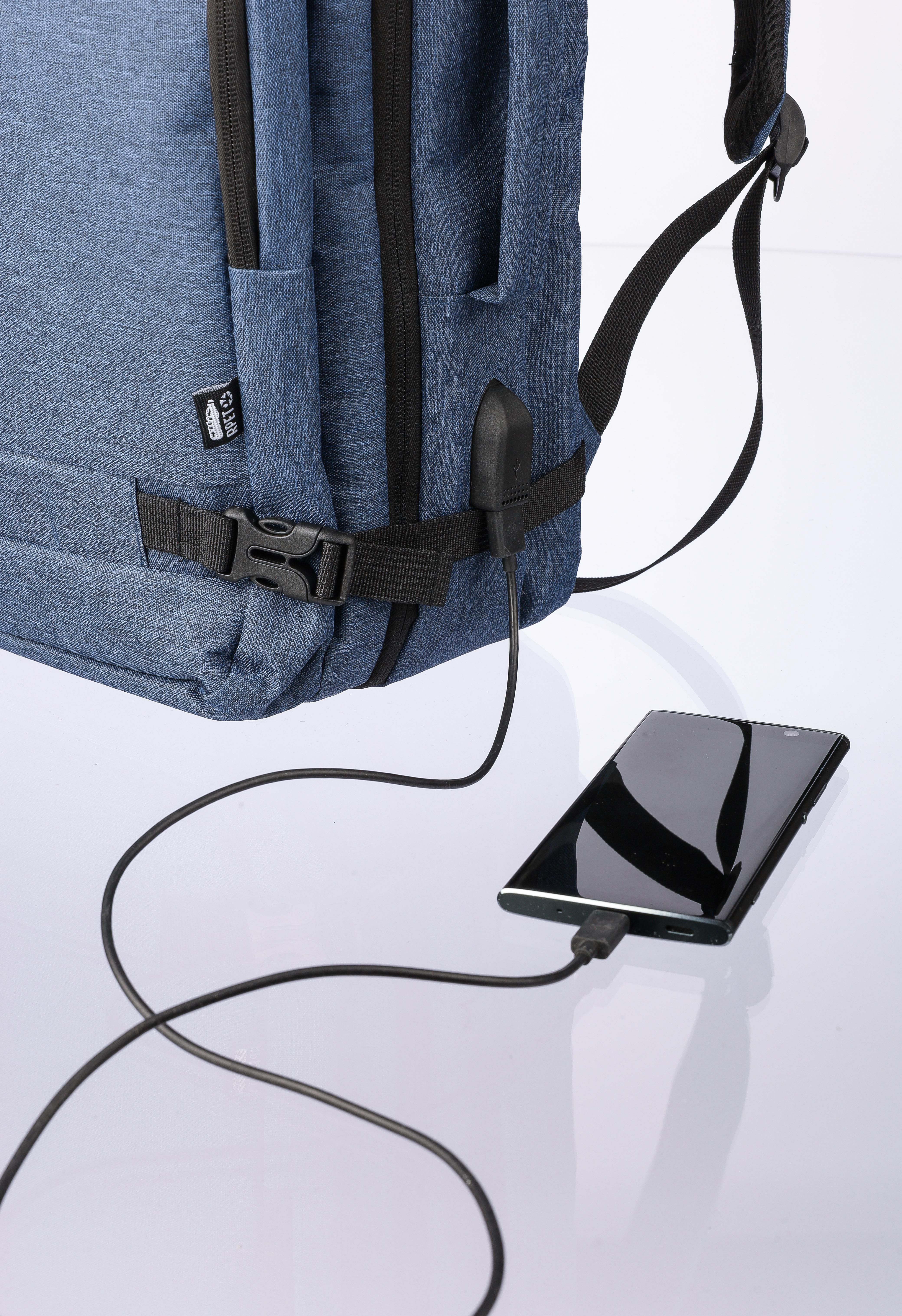 Vue 14 de Sac à dos Malcolm | Recyclé | Ordinateur portable 17" | 29 l