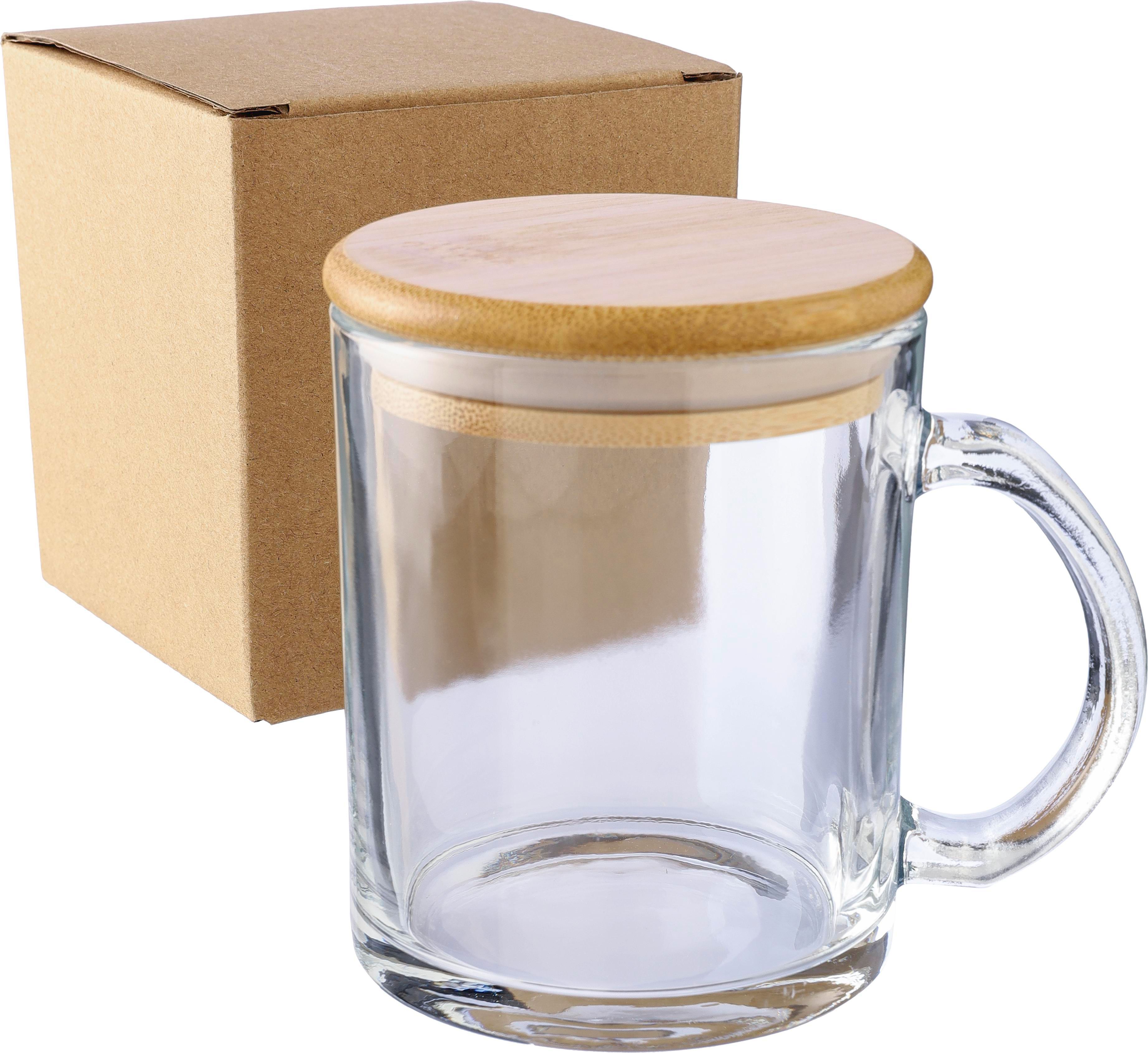 Vue 9 de Mug Ashley | Verre recyclé | Couvercle bambou | 300 ml