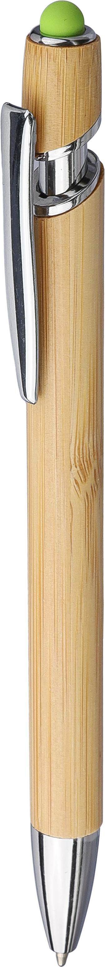 Vue 6 de Stylo bille Darren | Bambou