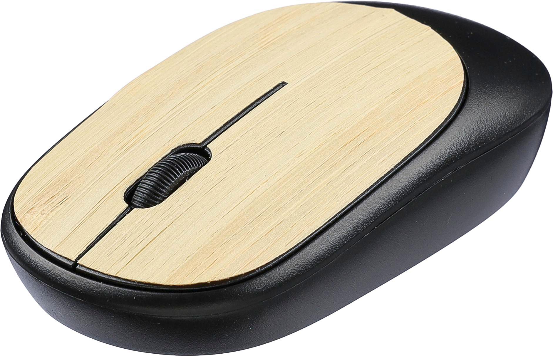 Vue 3 de Souris sans fil Eileen | Détails bambou