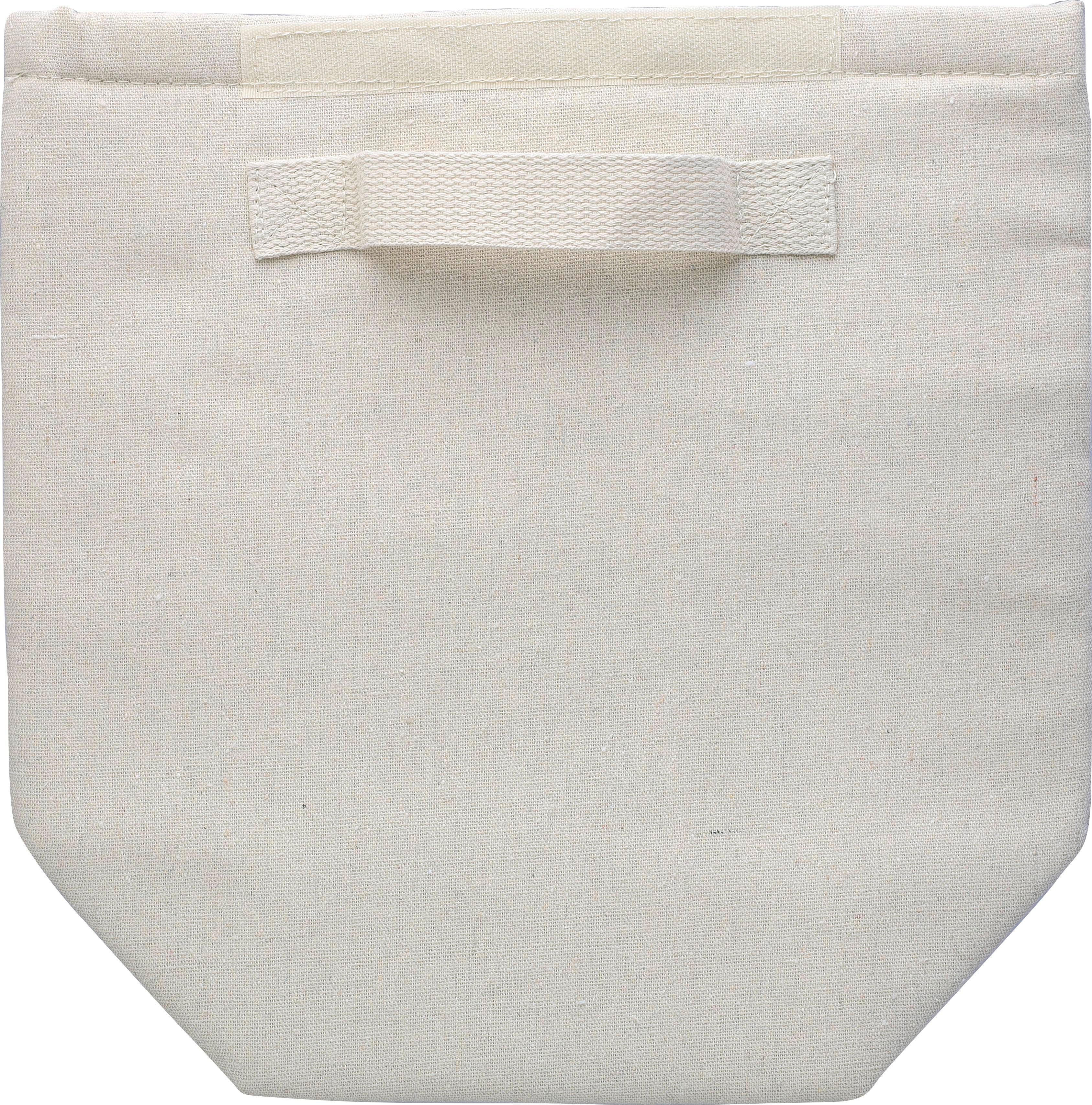 Vue 3 de Sac isotherme Faith | Coton recyclé 220 g/m² | Roll-top
