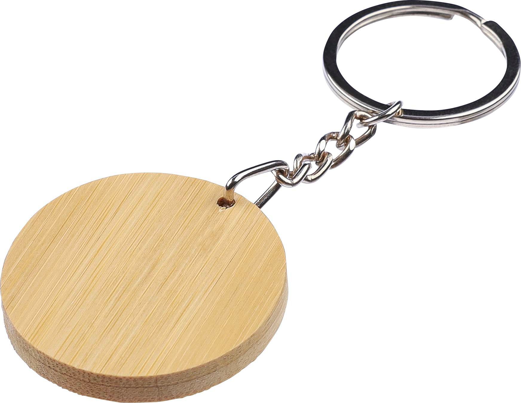 Vue 6 de Porte-clés Gene | Bambou | Rond