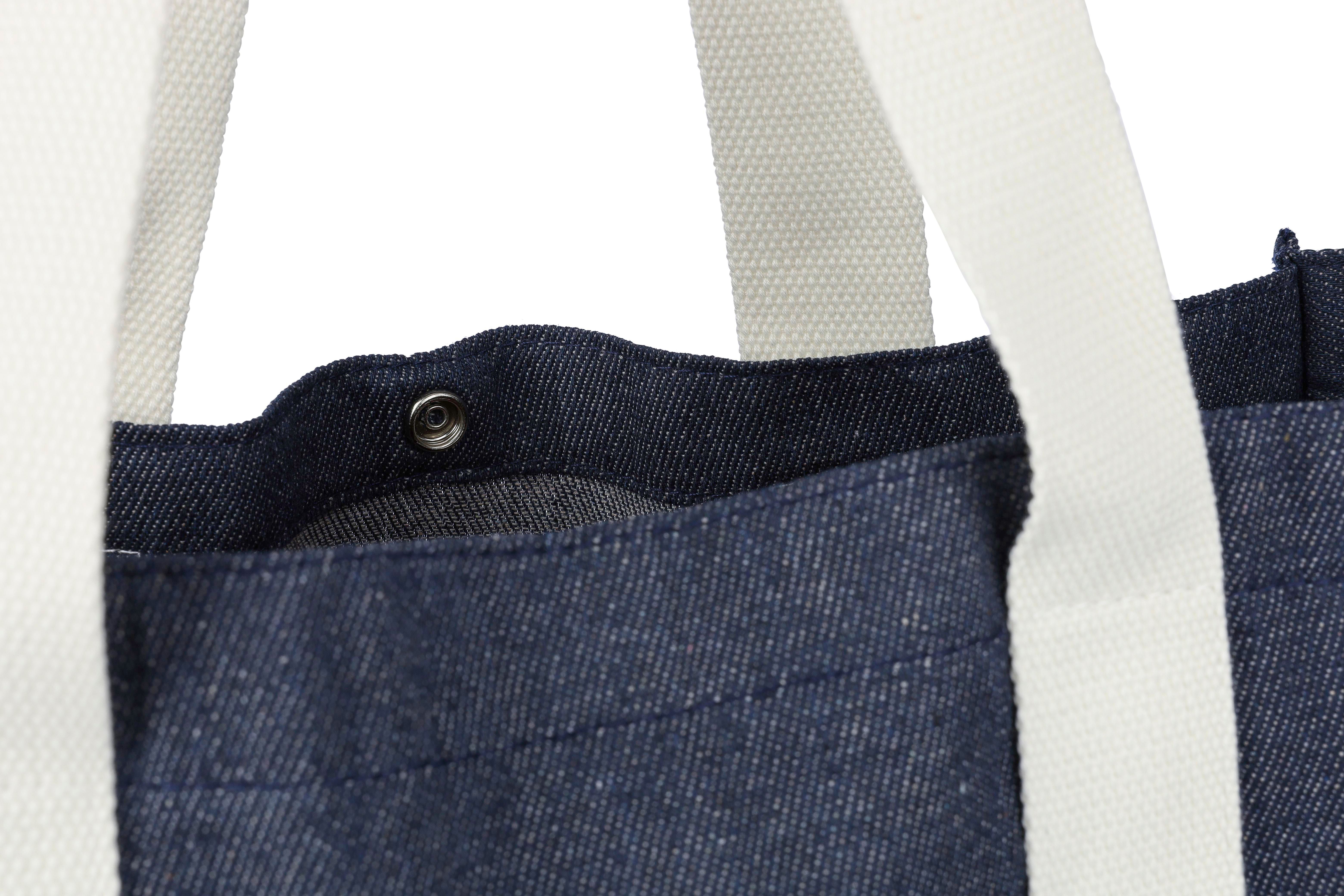 Vue 6 de Sac shopping Gretchen | Denim | 19 l