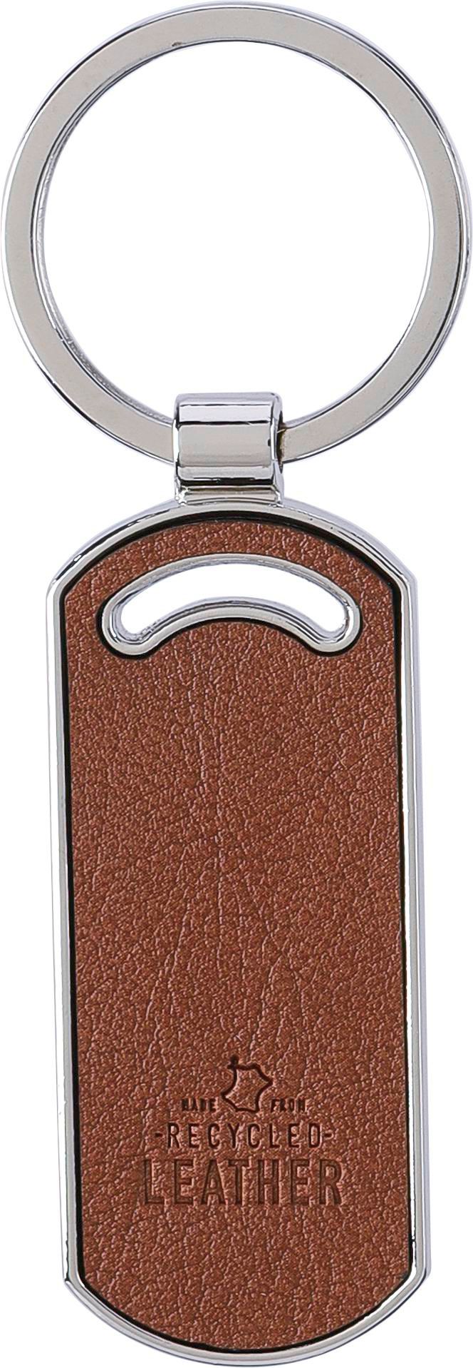 Porte-clés Jill | Recyclé | Cuir | Ovale