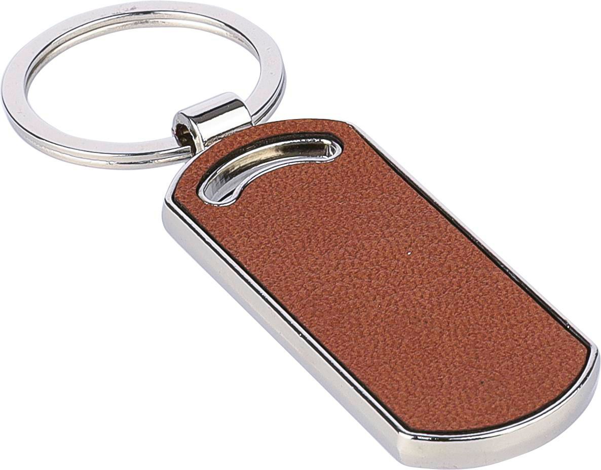 Vue 4 de Porte-clés Jill | Recyclé | Cuir | Ovale
