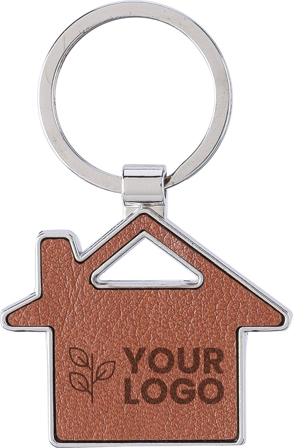 Vue 4 de Porte-clés Jim | Recyclé | Cuir | Maison