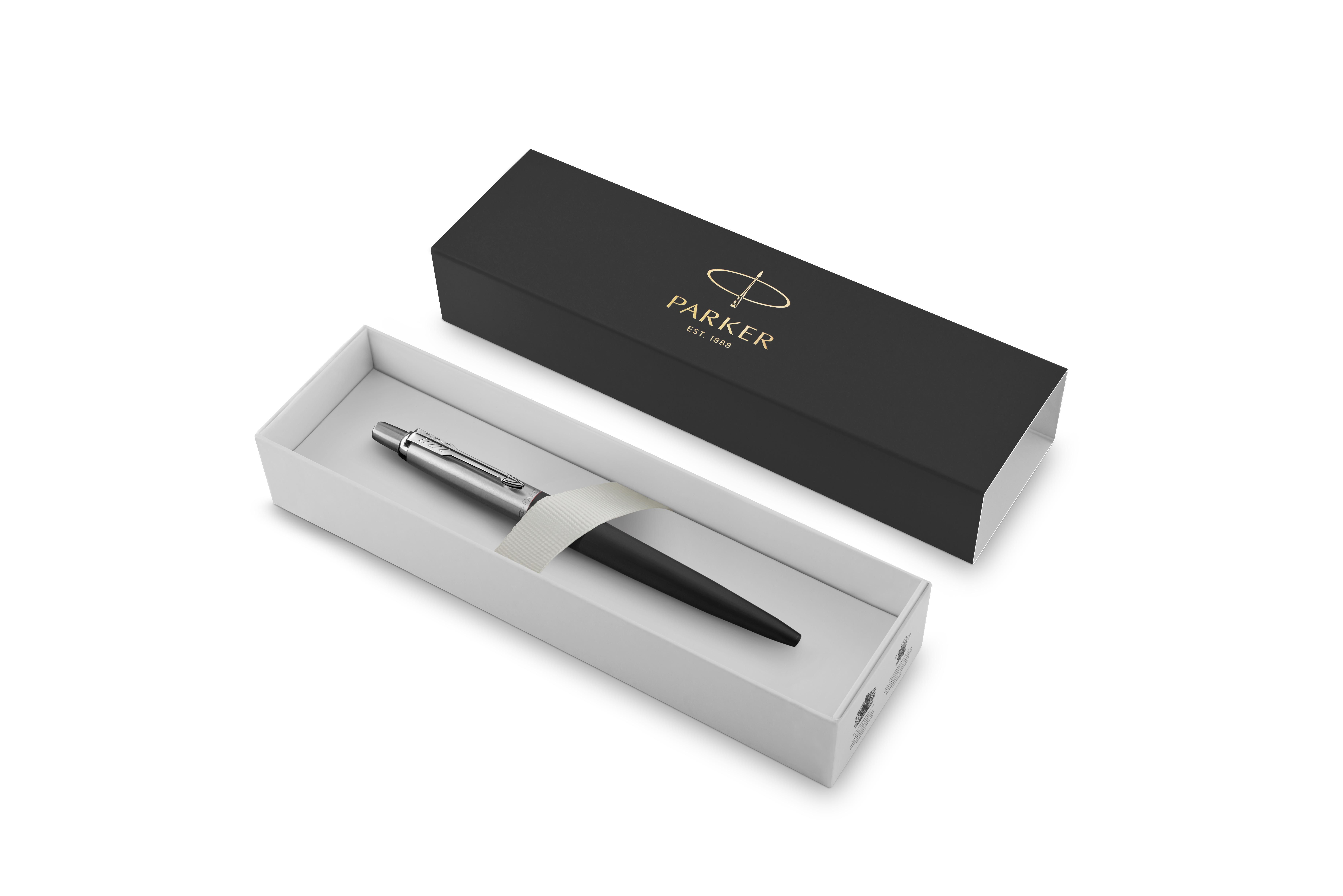 Vue 3 de Parker Jotter Core stylo bille | Acier inoxydable
