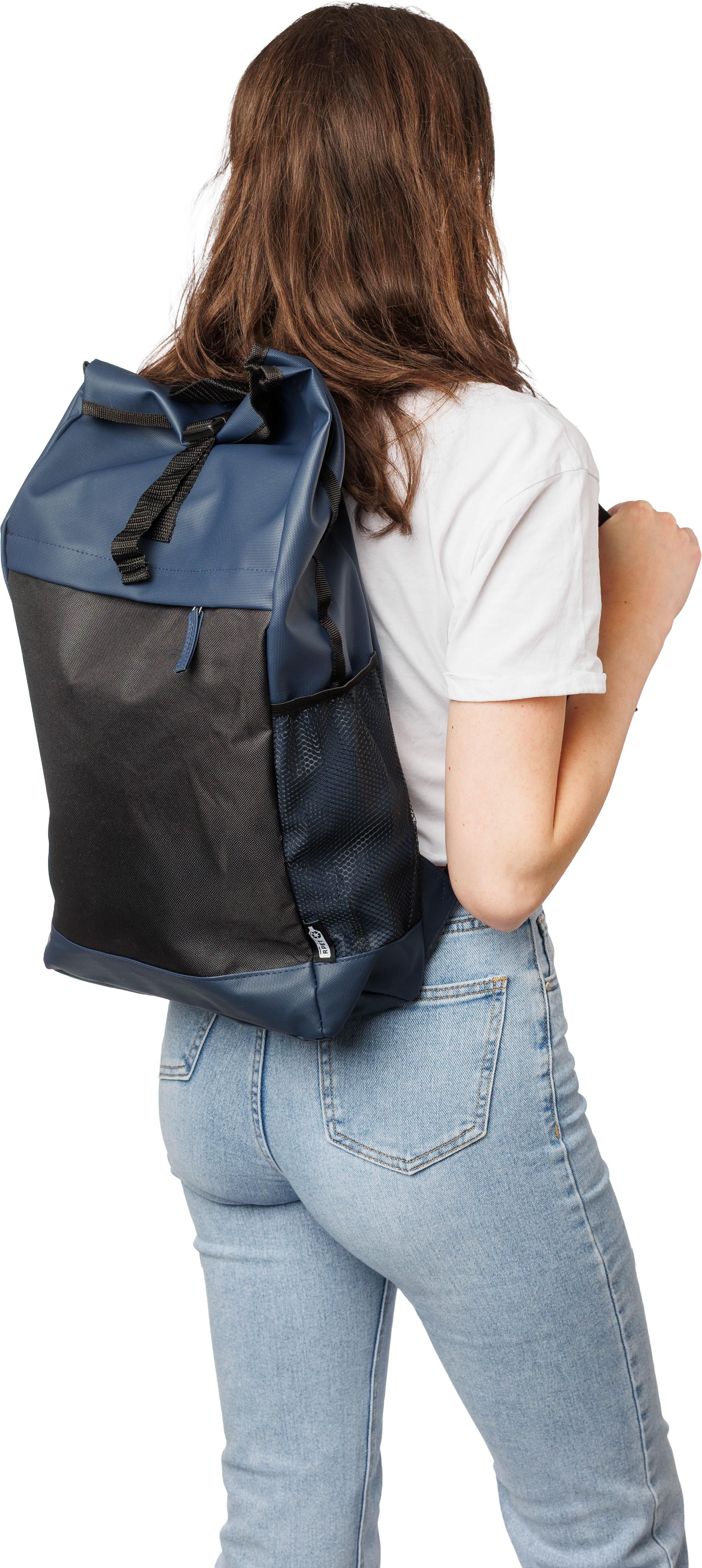 Vue 2 de Sac à dos roll-top Yani | Recyclé | Hydrofuge