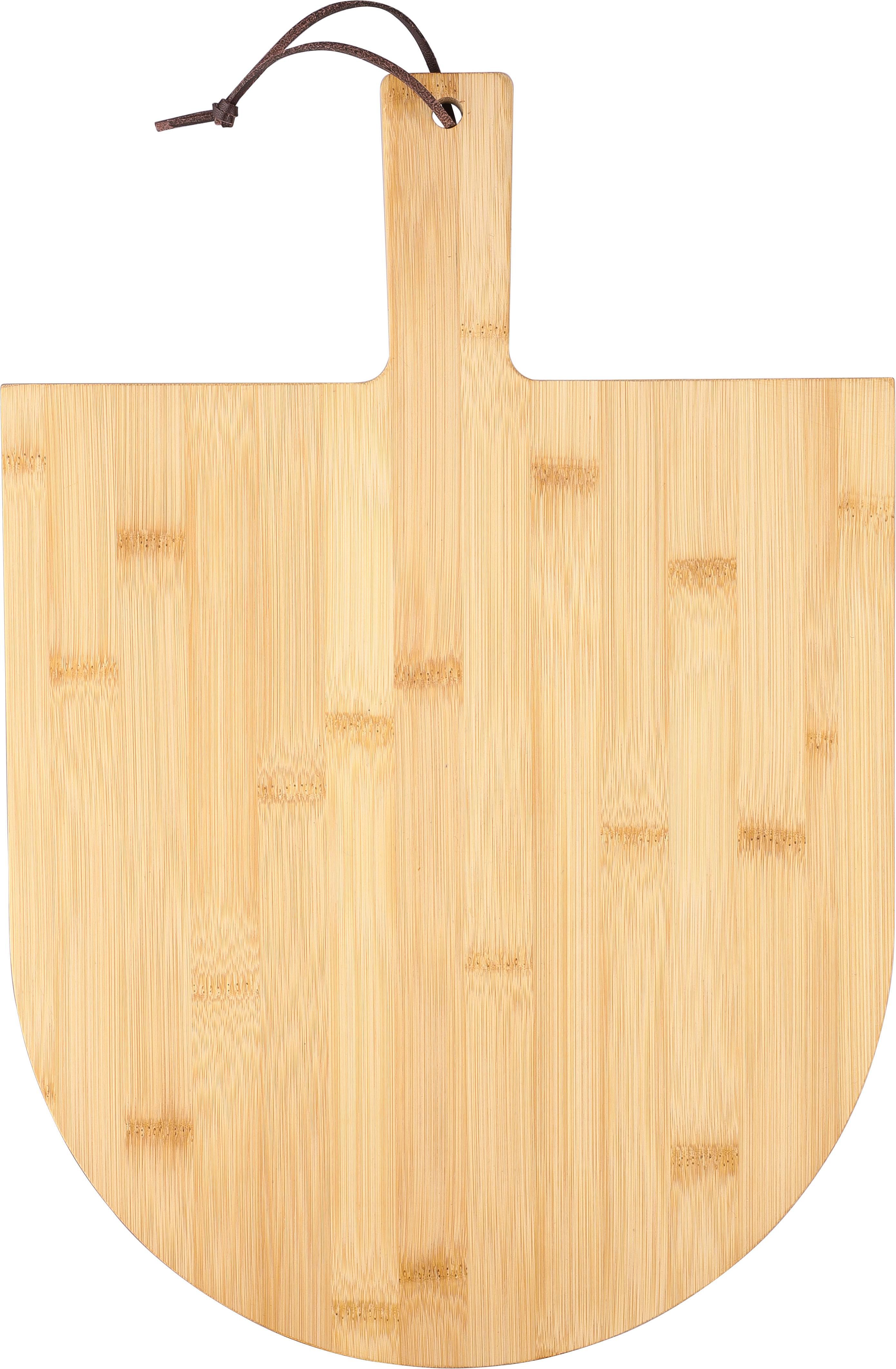 Vue 4 de Planche à pizza Vale | Bambou | Avec coupe-pizza et spatule