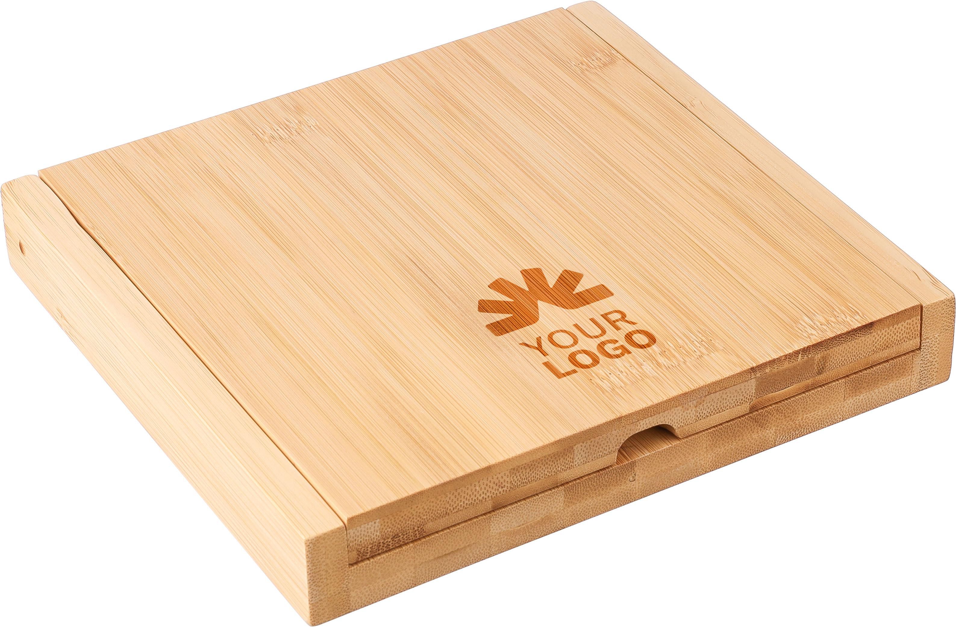 Vue 5 de Plateau à fromage Zea | Bambou | 4 pièces