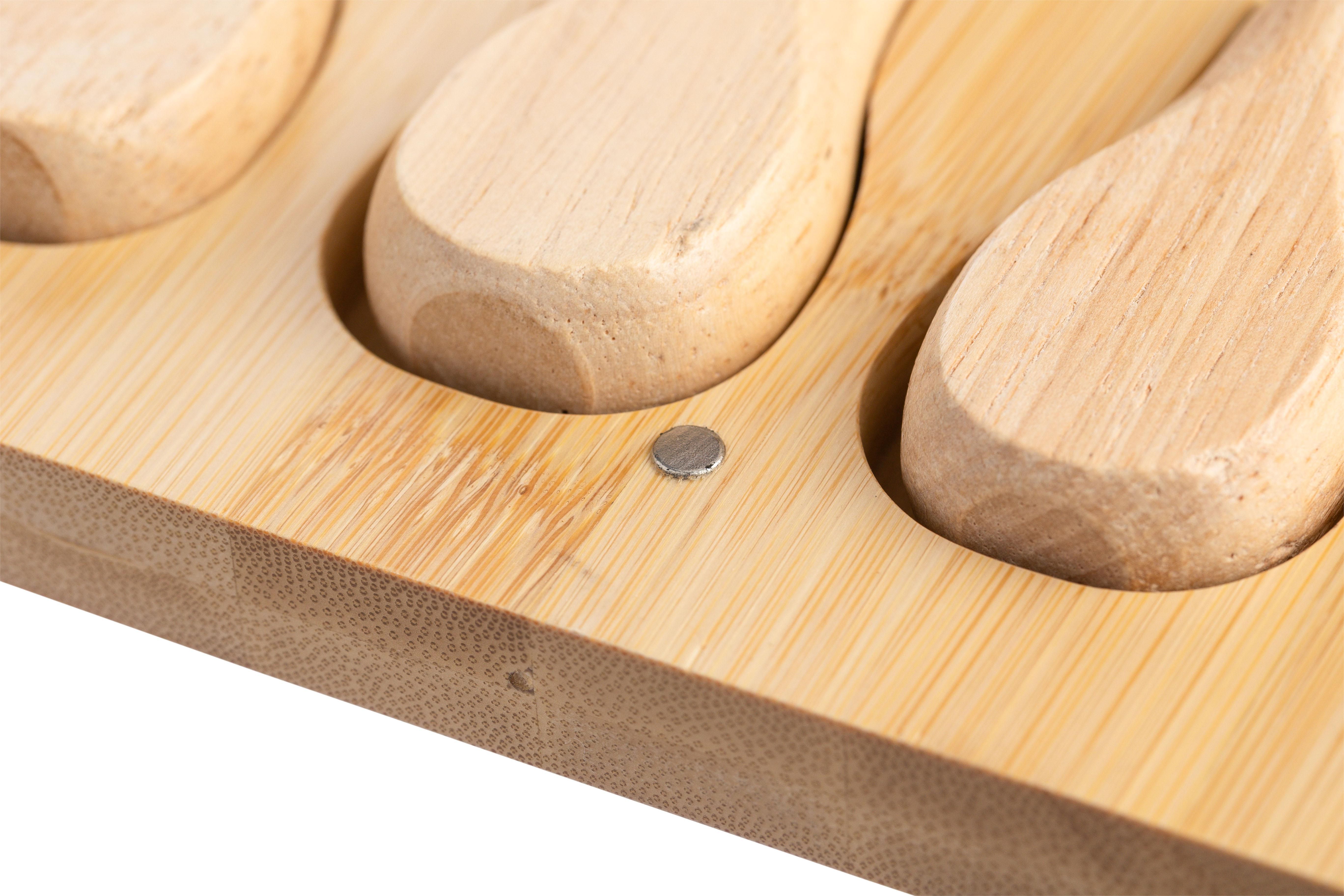 Vue 10 de Plateau à fromage Zea | Bambou | 4 pièces