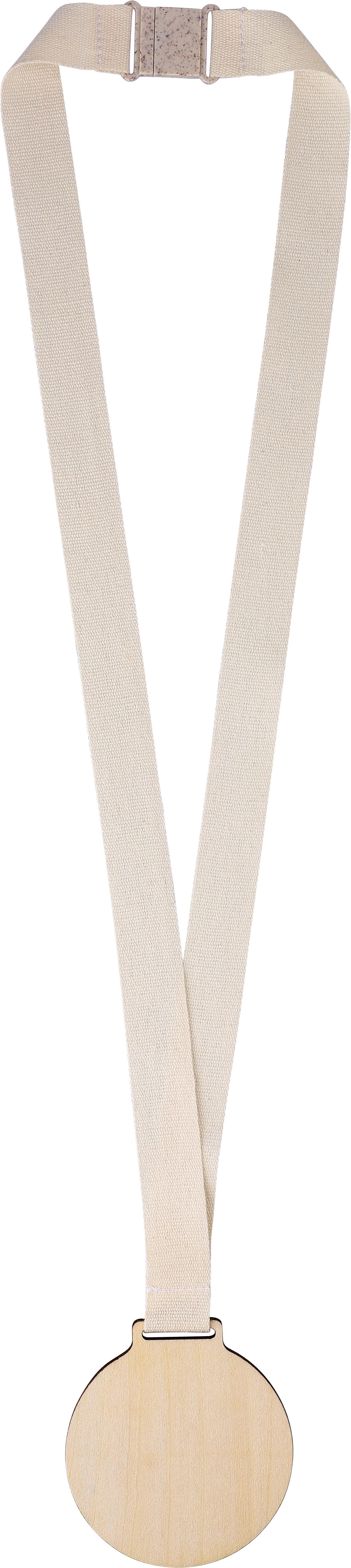 Vue 8 de Médaille Koa | Bois