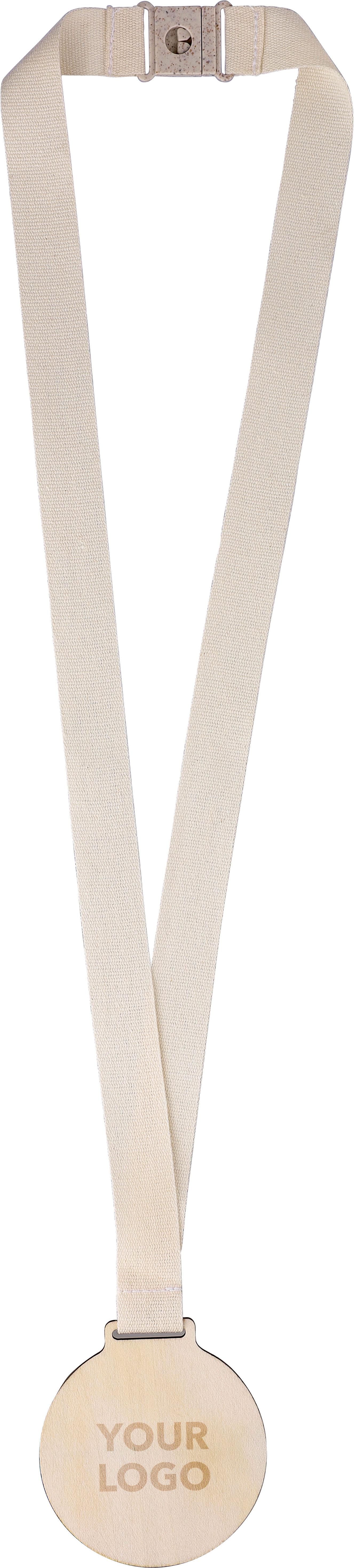 Vue 5 de Médaille Koa | Bois