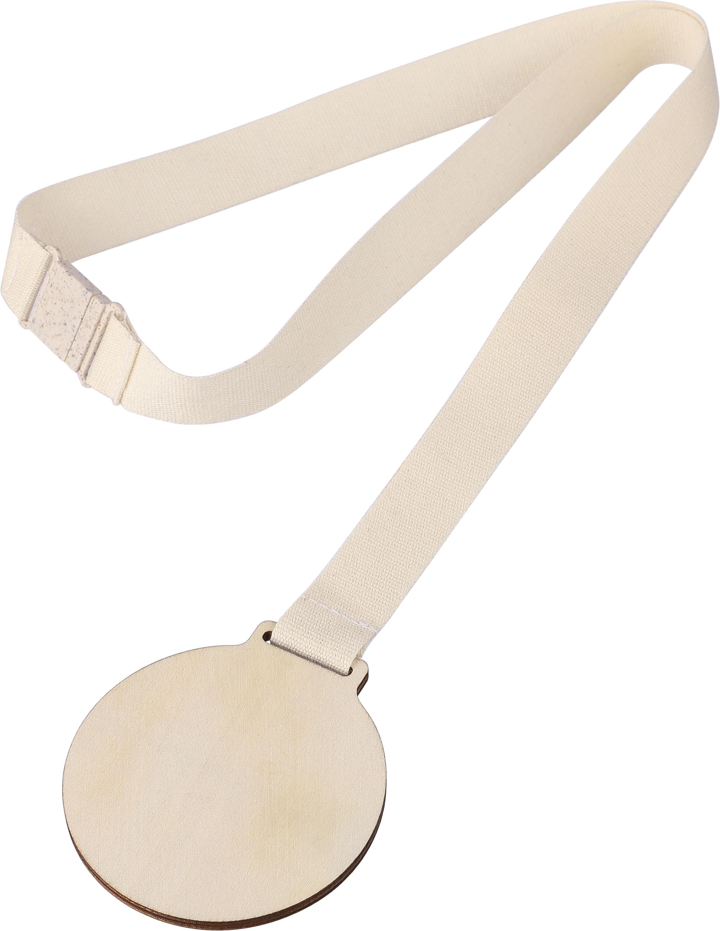 Vue 4 de Médaille Koa | Bois