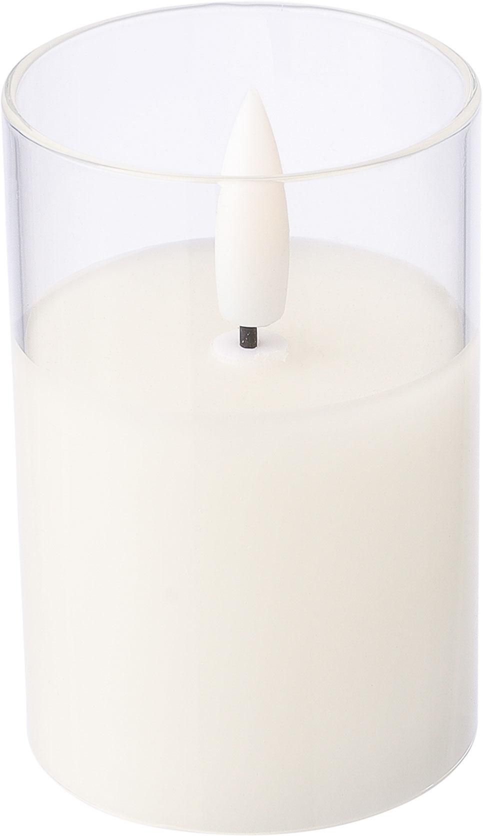 Vue 4 de Bougie LED Serin | Photophore en verre