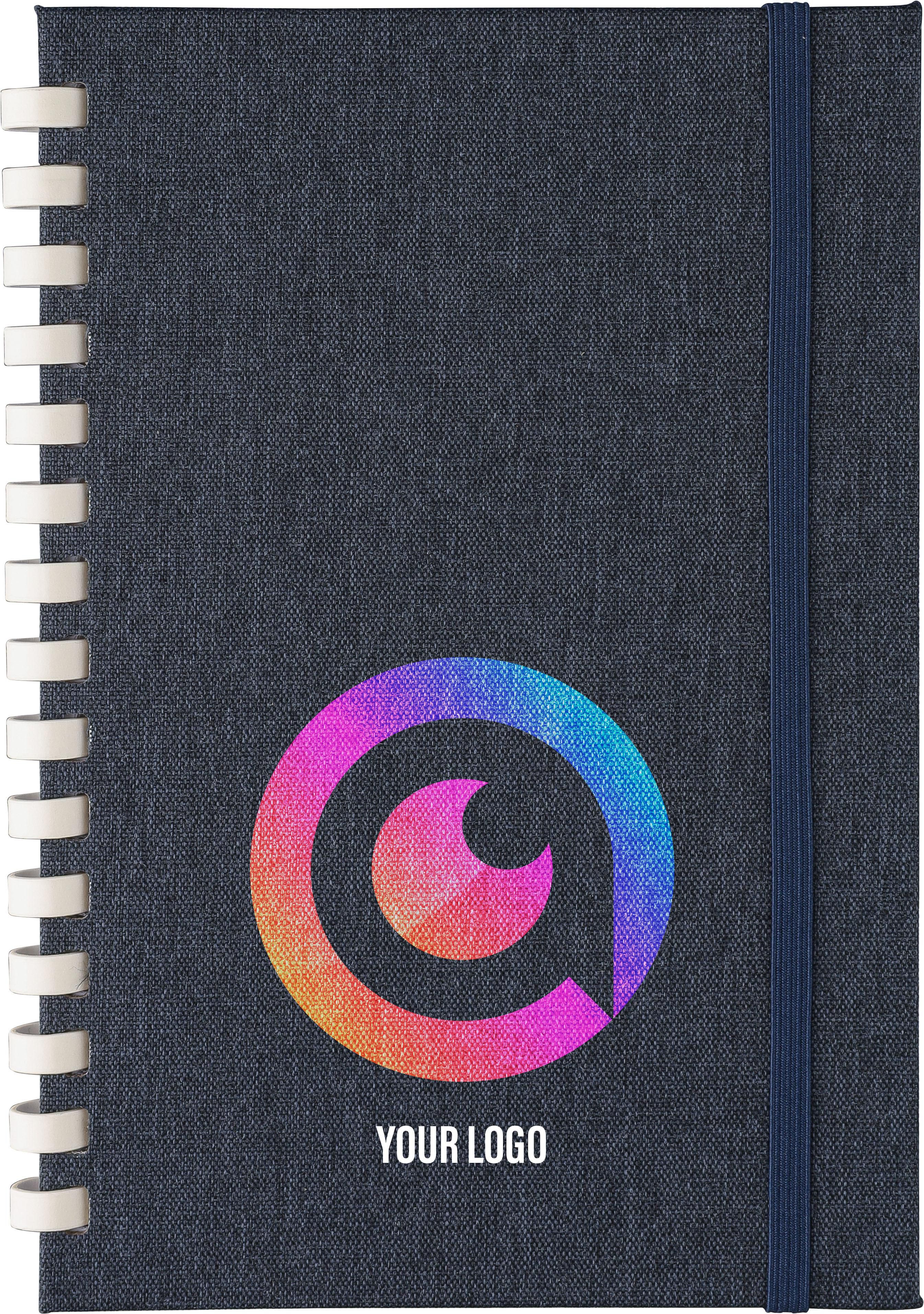 Vue 3 de Carnet Ilias | Recyclé | A5 | Ligné