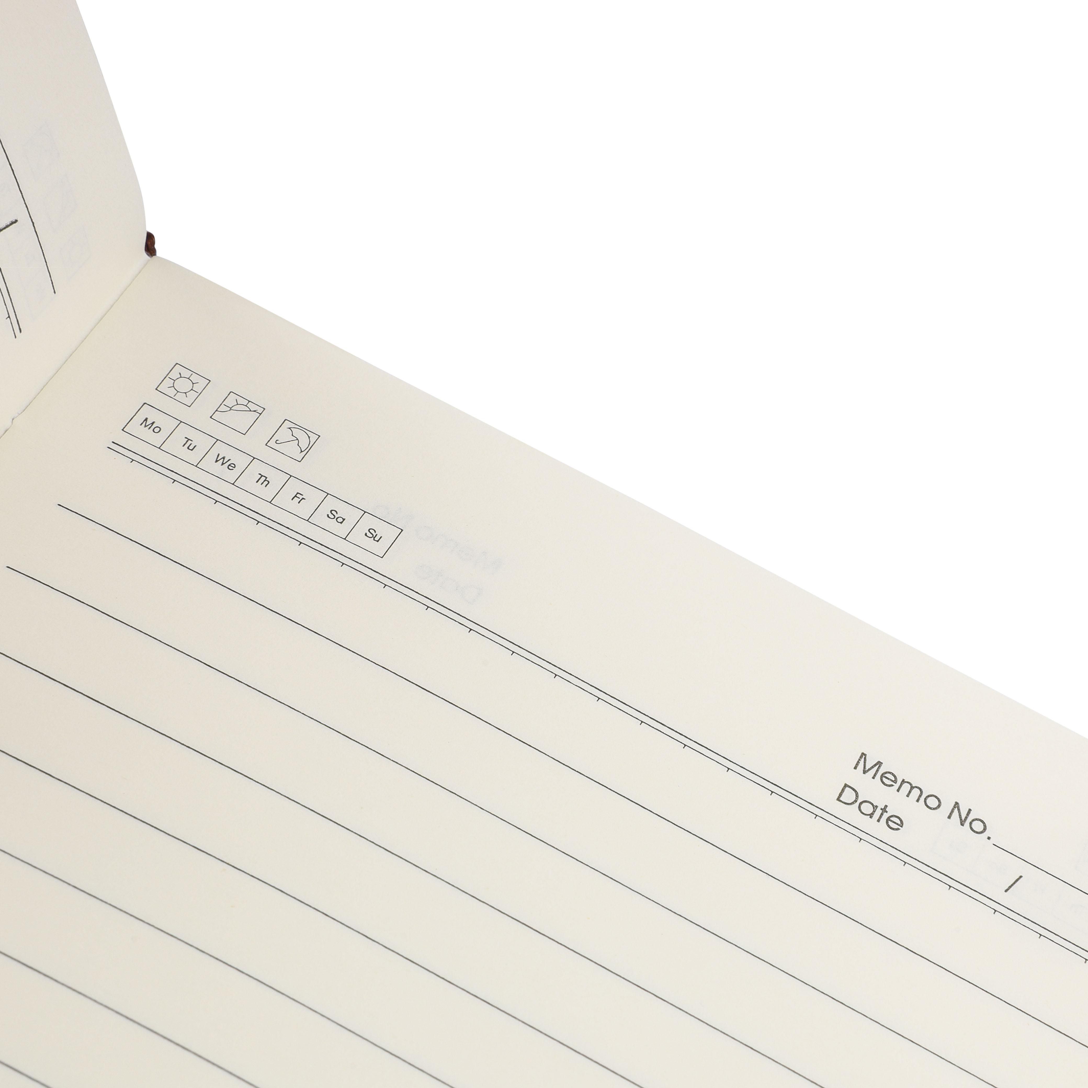 Vue 11 de Carnet de notes Elian | Simili-cuir recyclé | A5 | Ligné