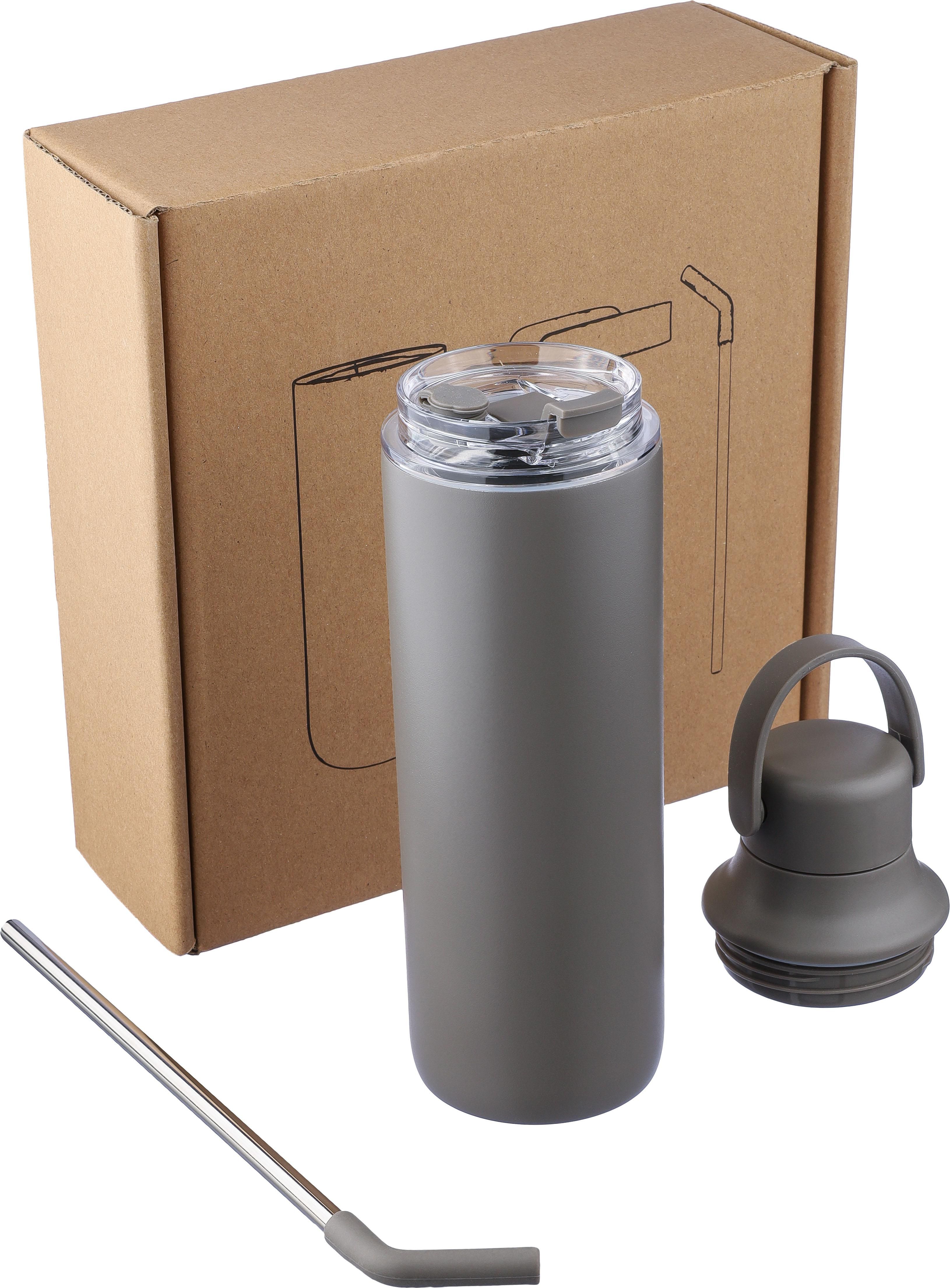 Vue 22 de Bouteille double paroi Omari | 500 ml | Deux bouchons
