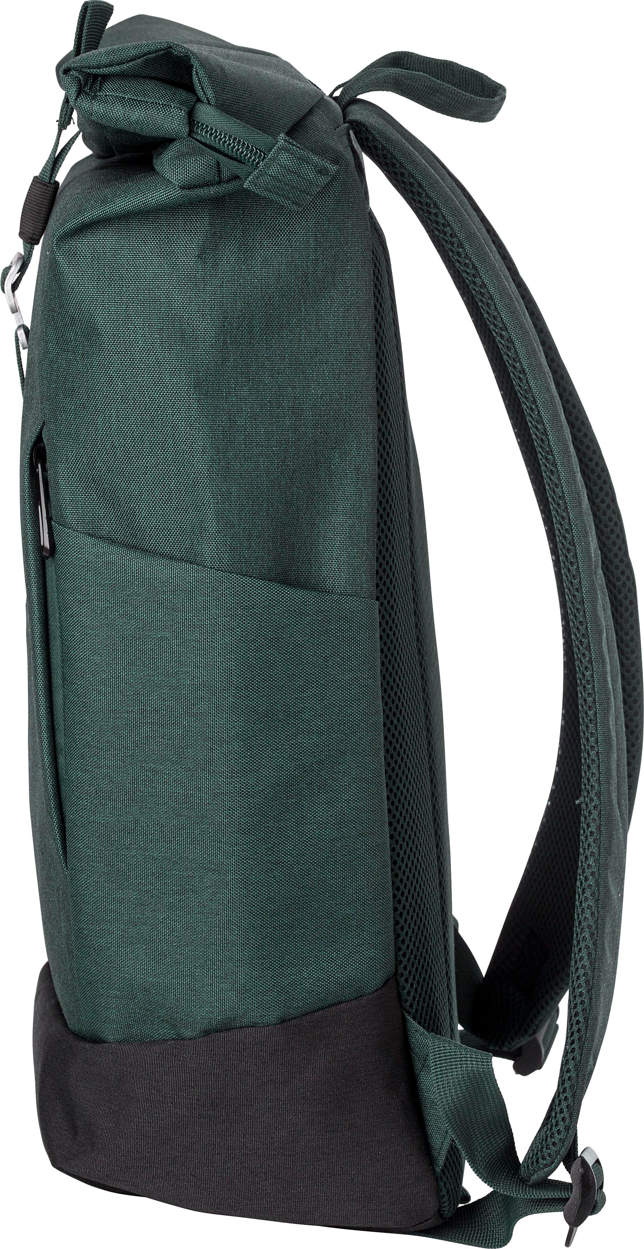 Vue 12 de Sac à dos Oberon | Recyclé | Roll-top | Ordinateur 14" | 20 l