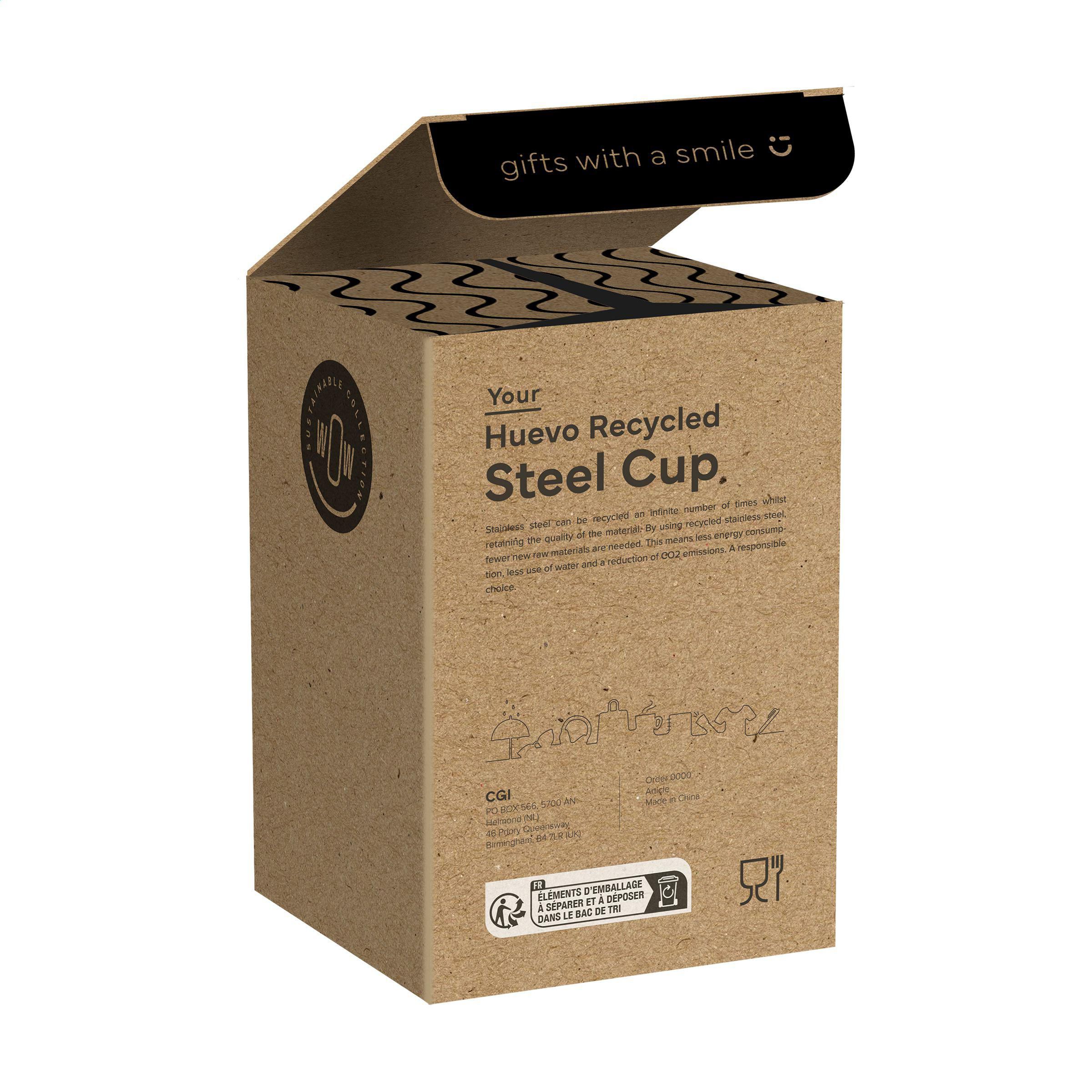 Vue 5 de Huevo RCS Recycled Steel Cup 350 ml thermos