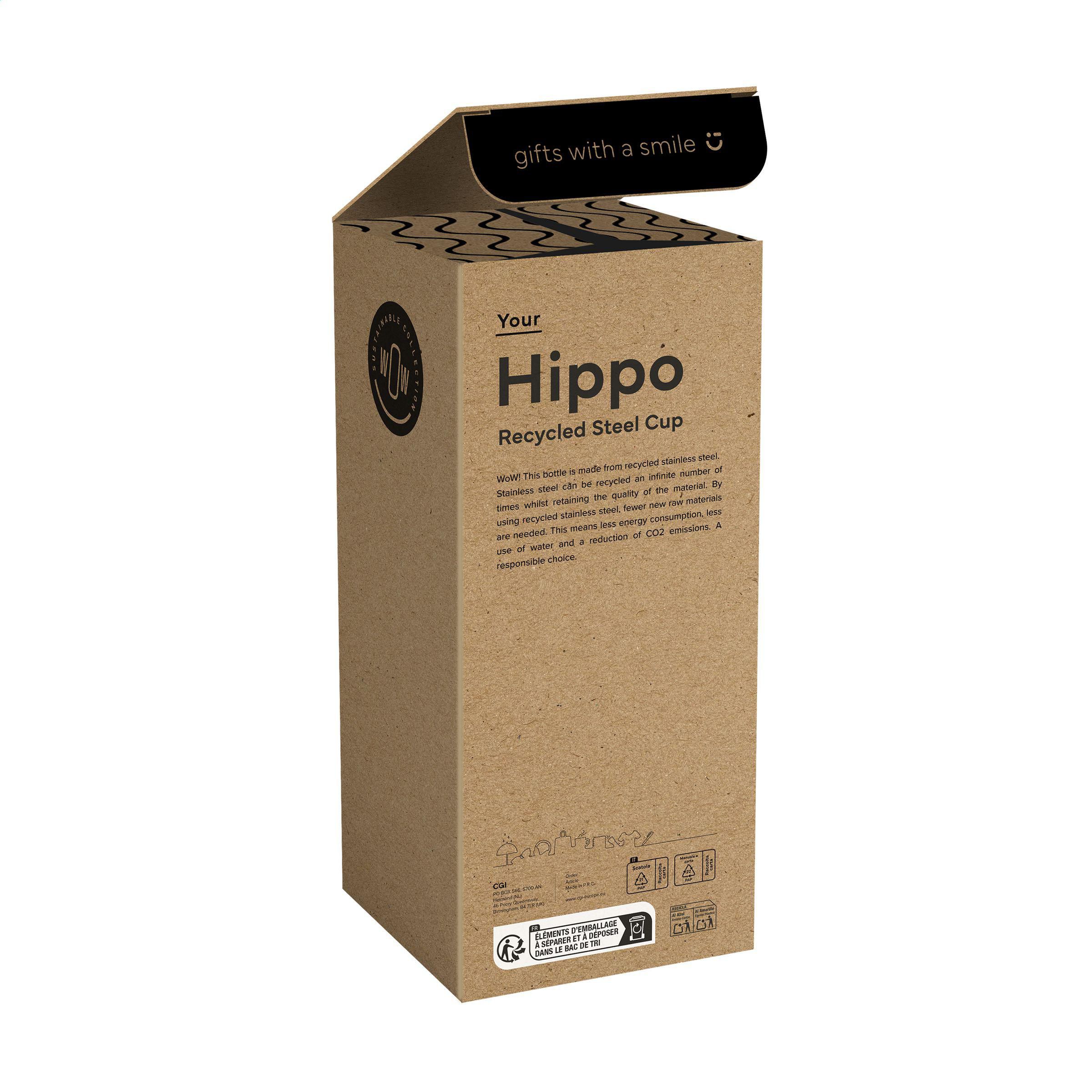 Vue 5 de Hippo Recycled Steel Cup 900 ml