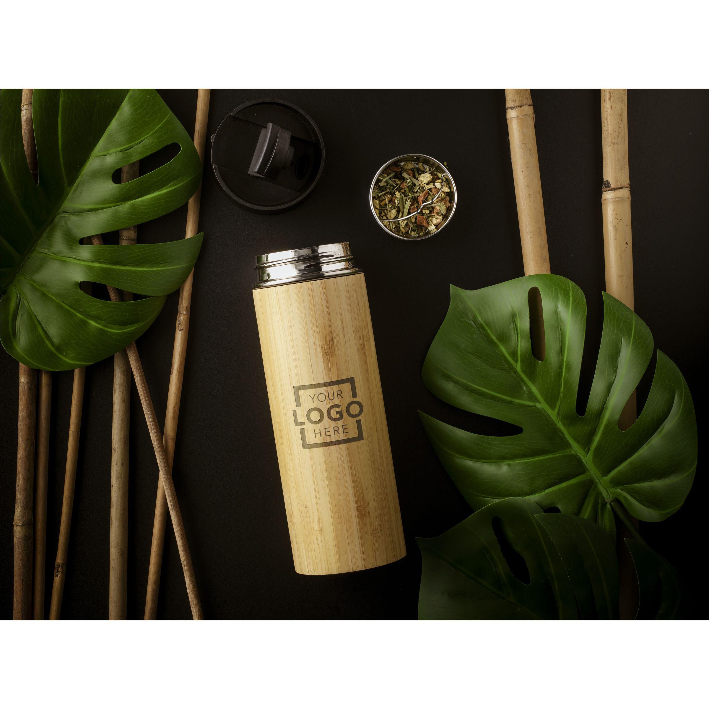 Vue 10 de Sakura 360 ml thermos en bambou