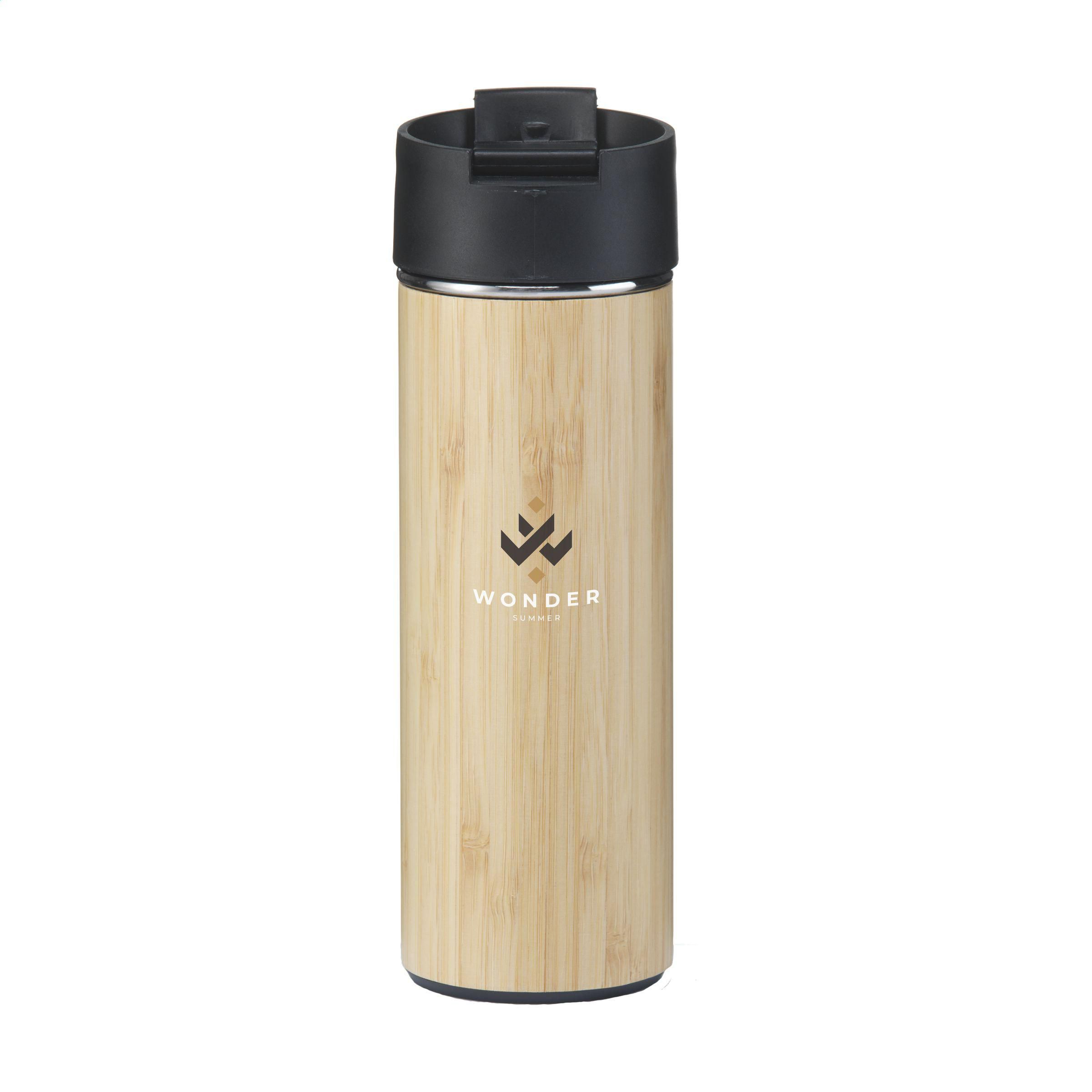 Vue 2 de Sakura 360 ml thermos en bambou