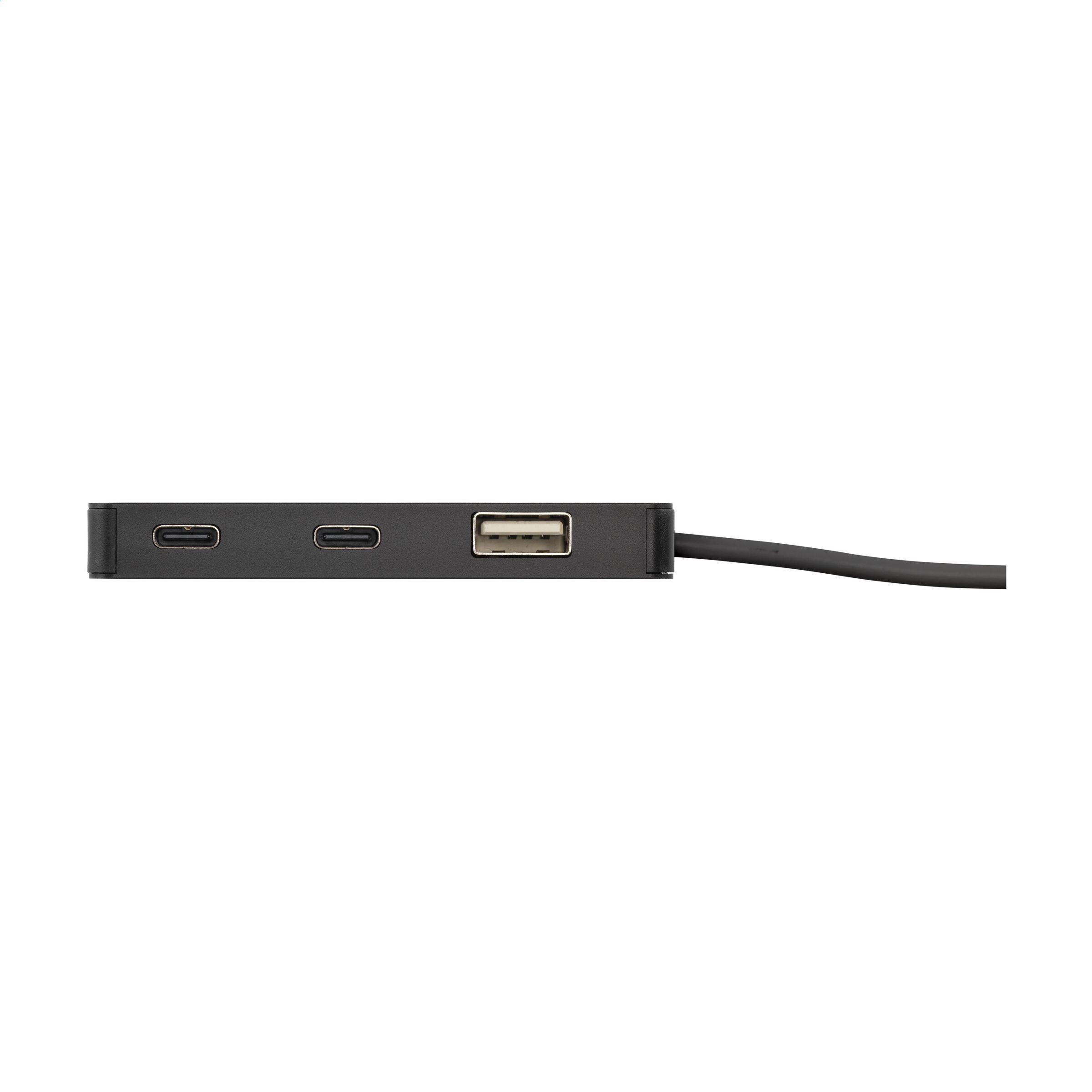 Vue 4 de Tecco GRS Recycled Alu USB Hub