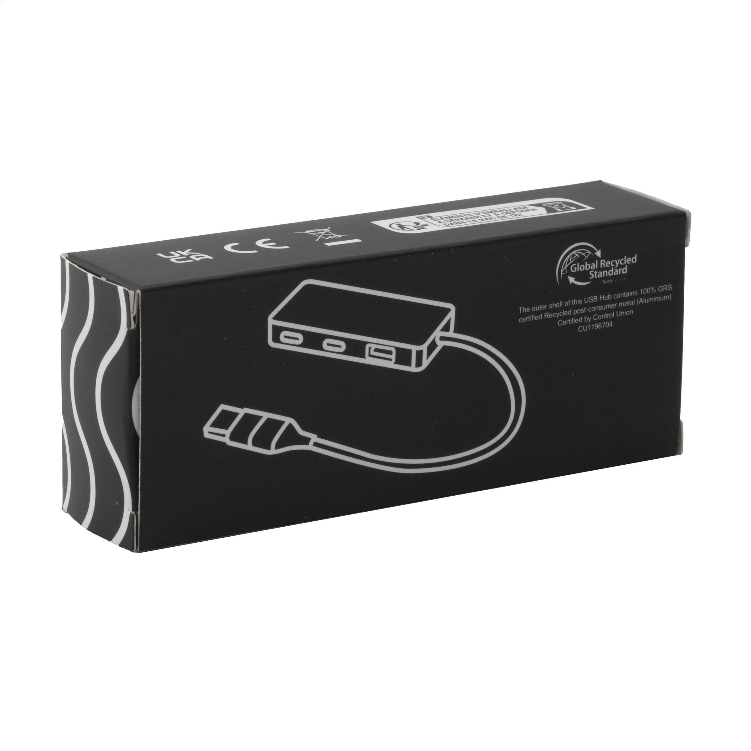 Vue 8 de Tecco GRS Recycled Alu USB Hub