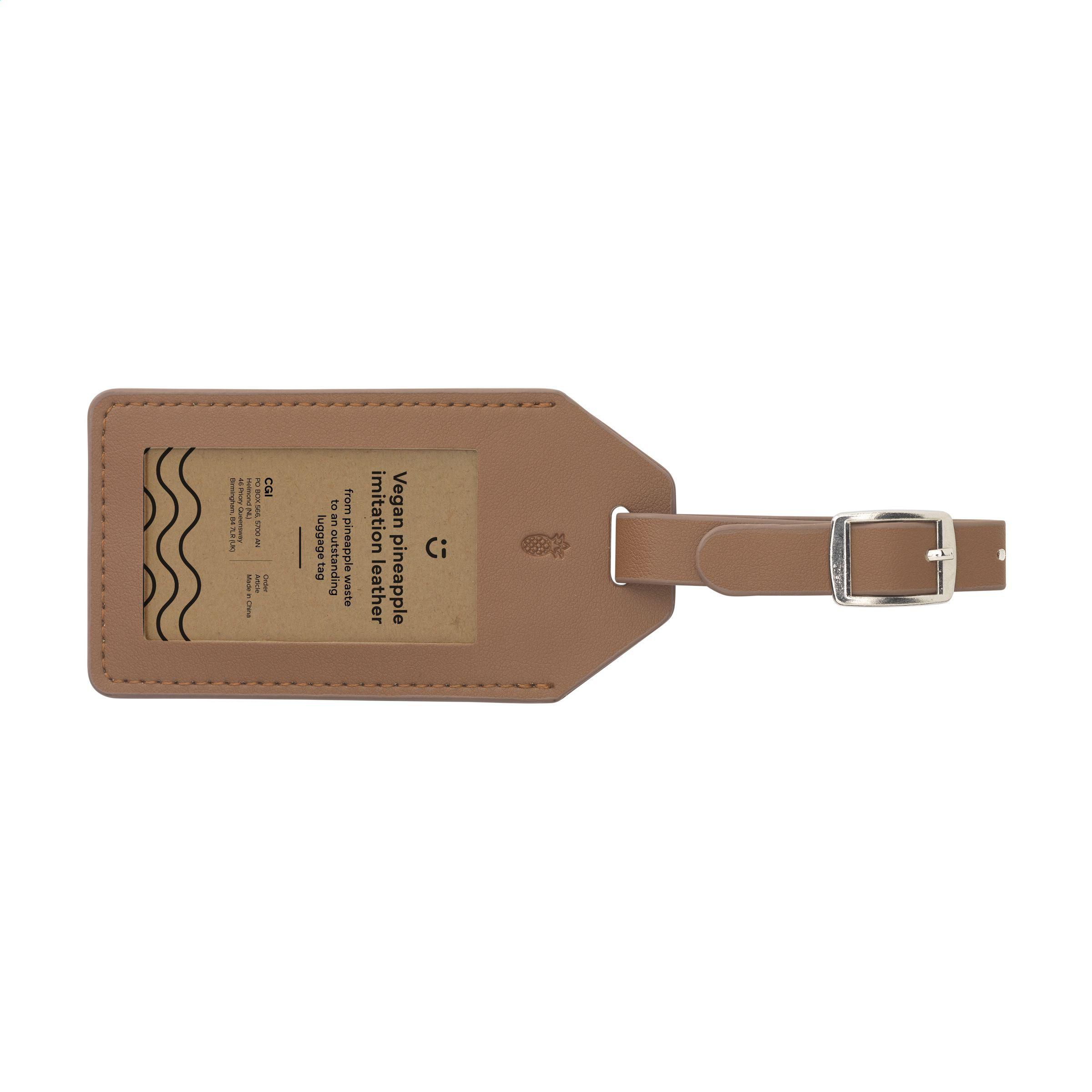 Vue 2 de Imitation Leather Luggage Tag
