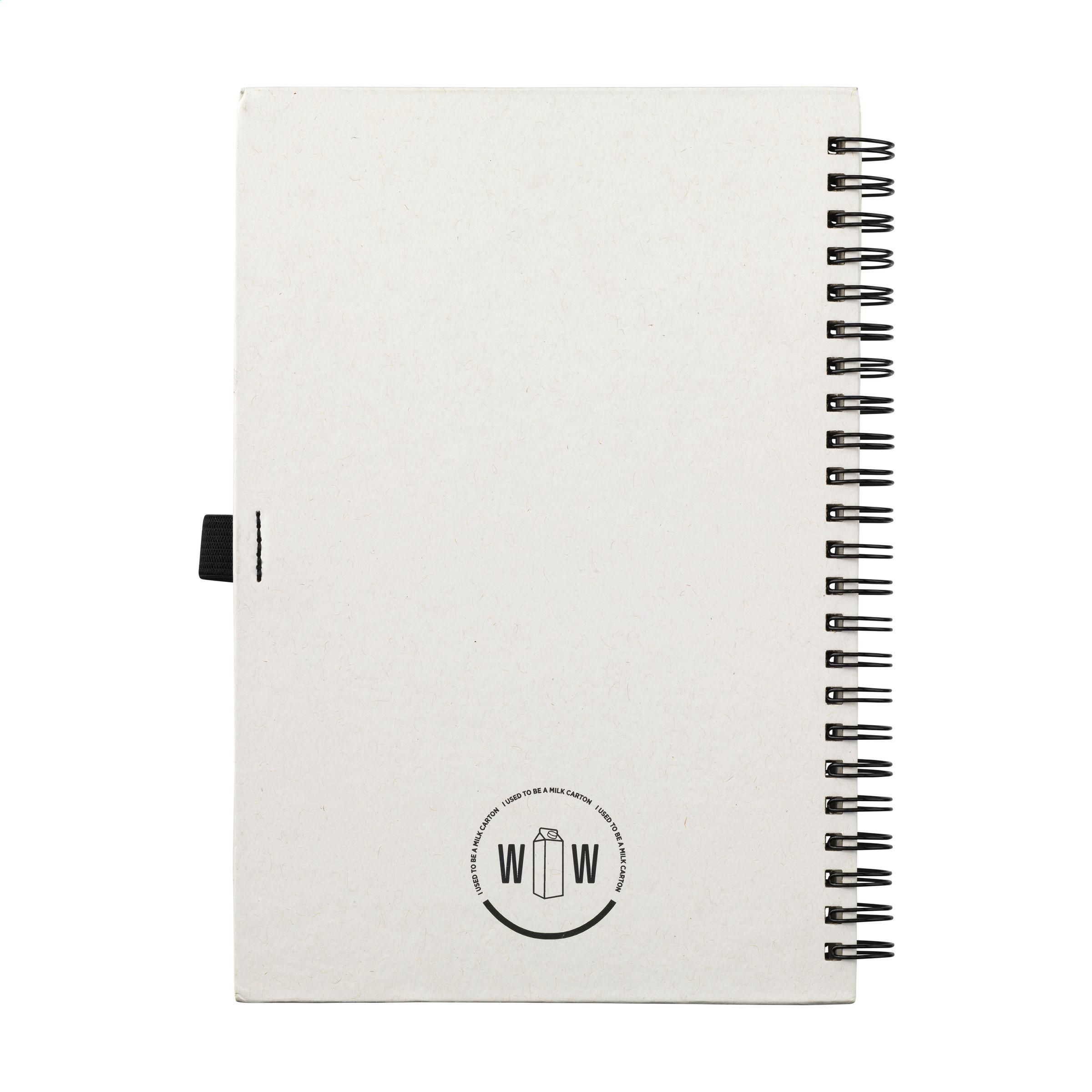 Vue 6 de Milk-Carton Wire-O Notebook A5 carnet de notes