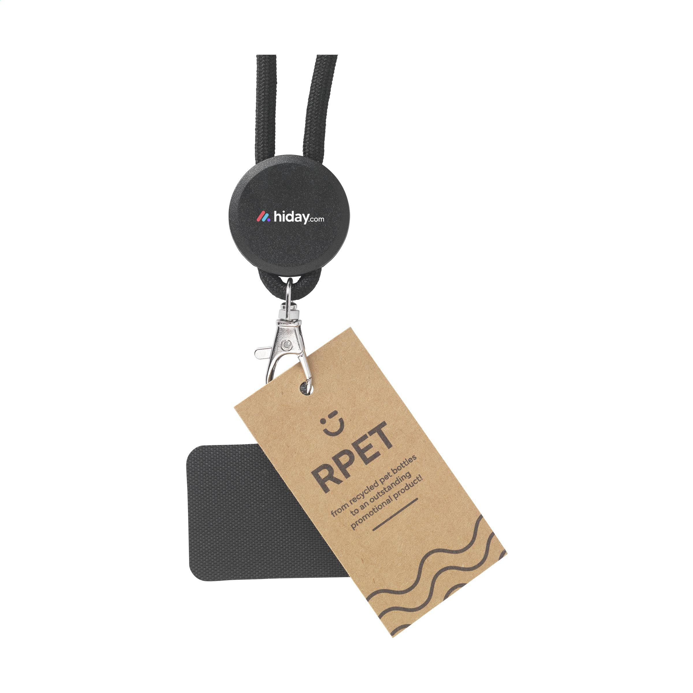 Vue 12 de Lace Lanyard GRS RPET 0,5 cm cordelière téléphonique