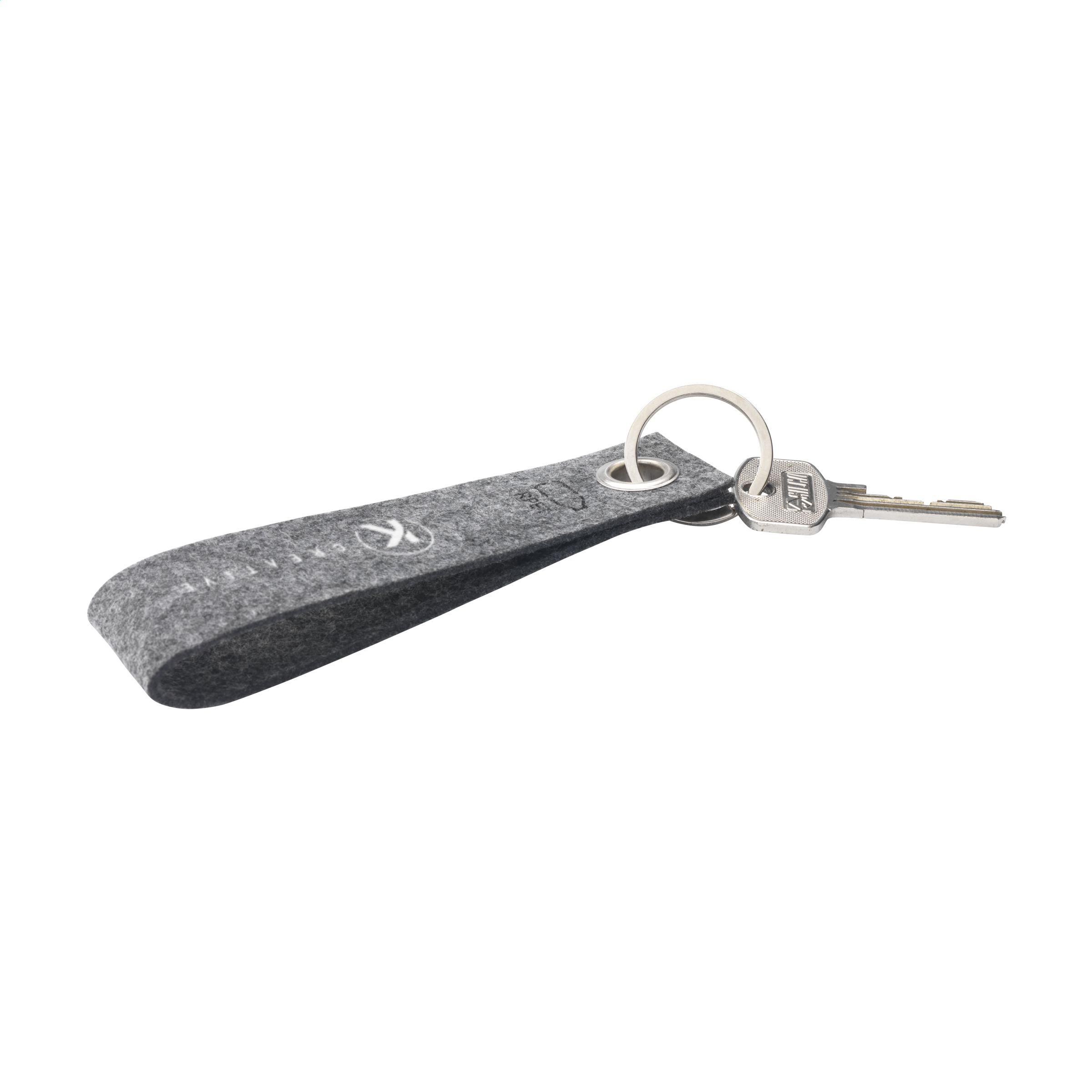 Vue 3 de GRS RPET Felt Keyring porte-clés