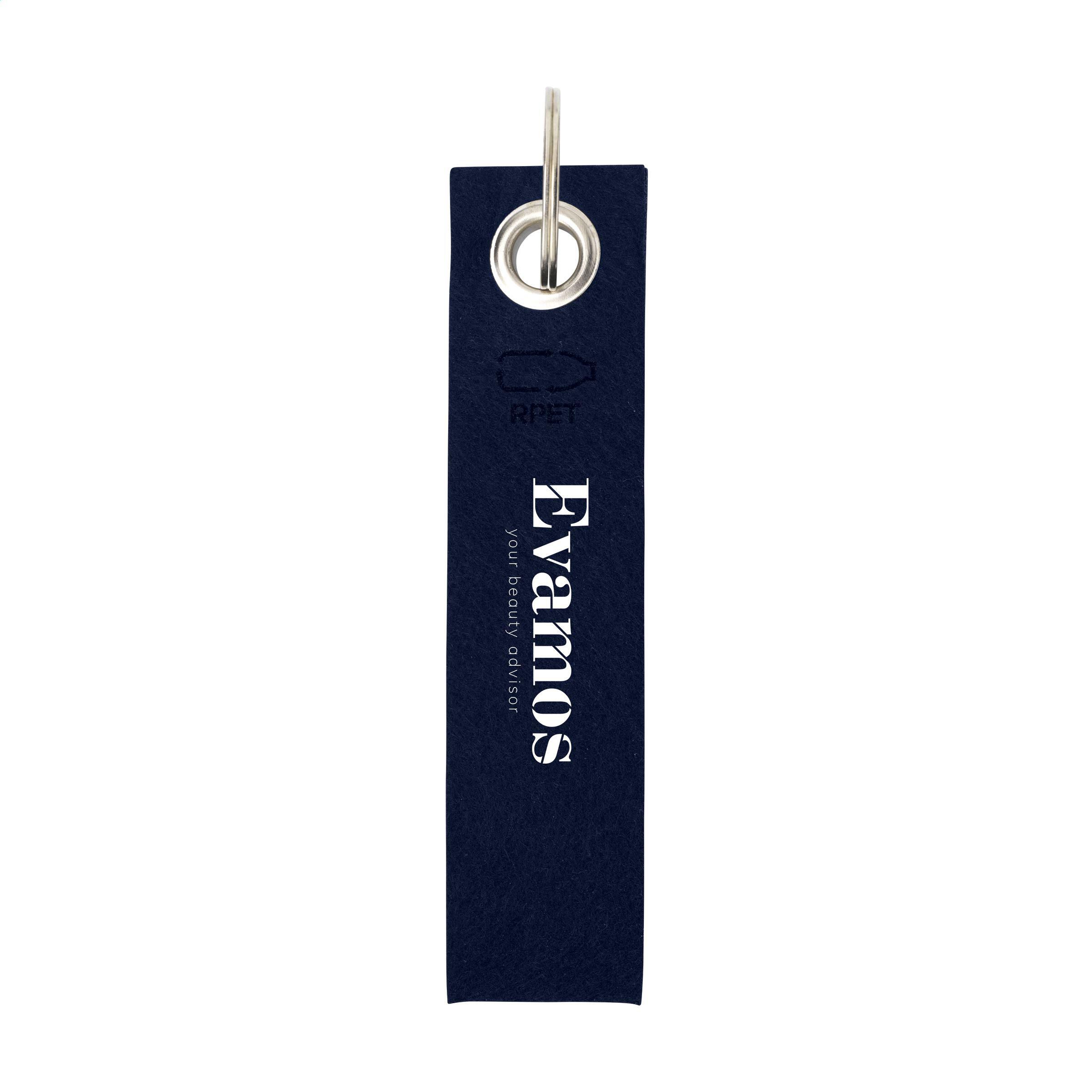 Vue 2 de GRS RPET Felt Keyring porte-clés