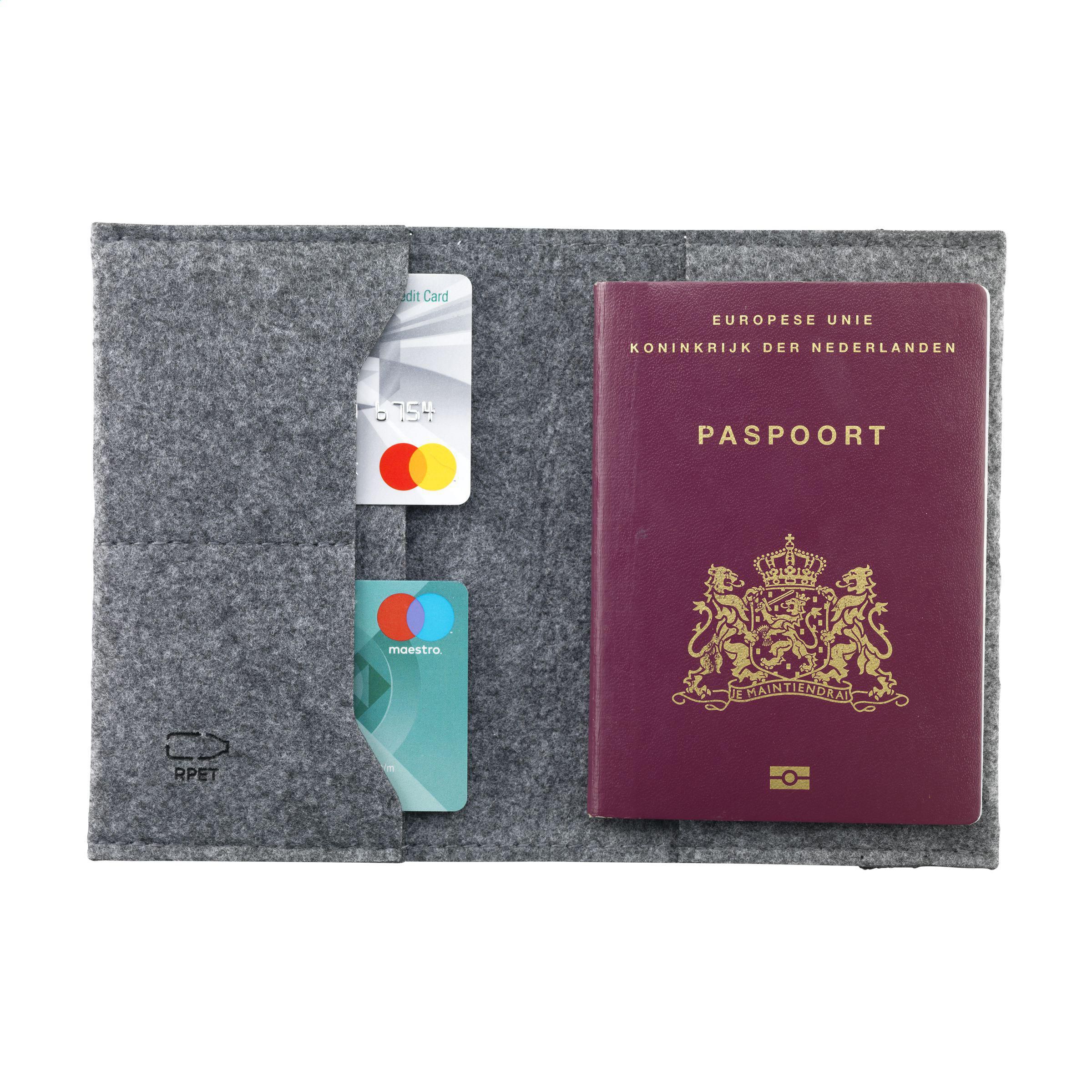 Vue 3 de Identify GRS RPET Felt porte pièce d'identité