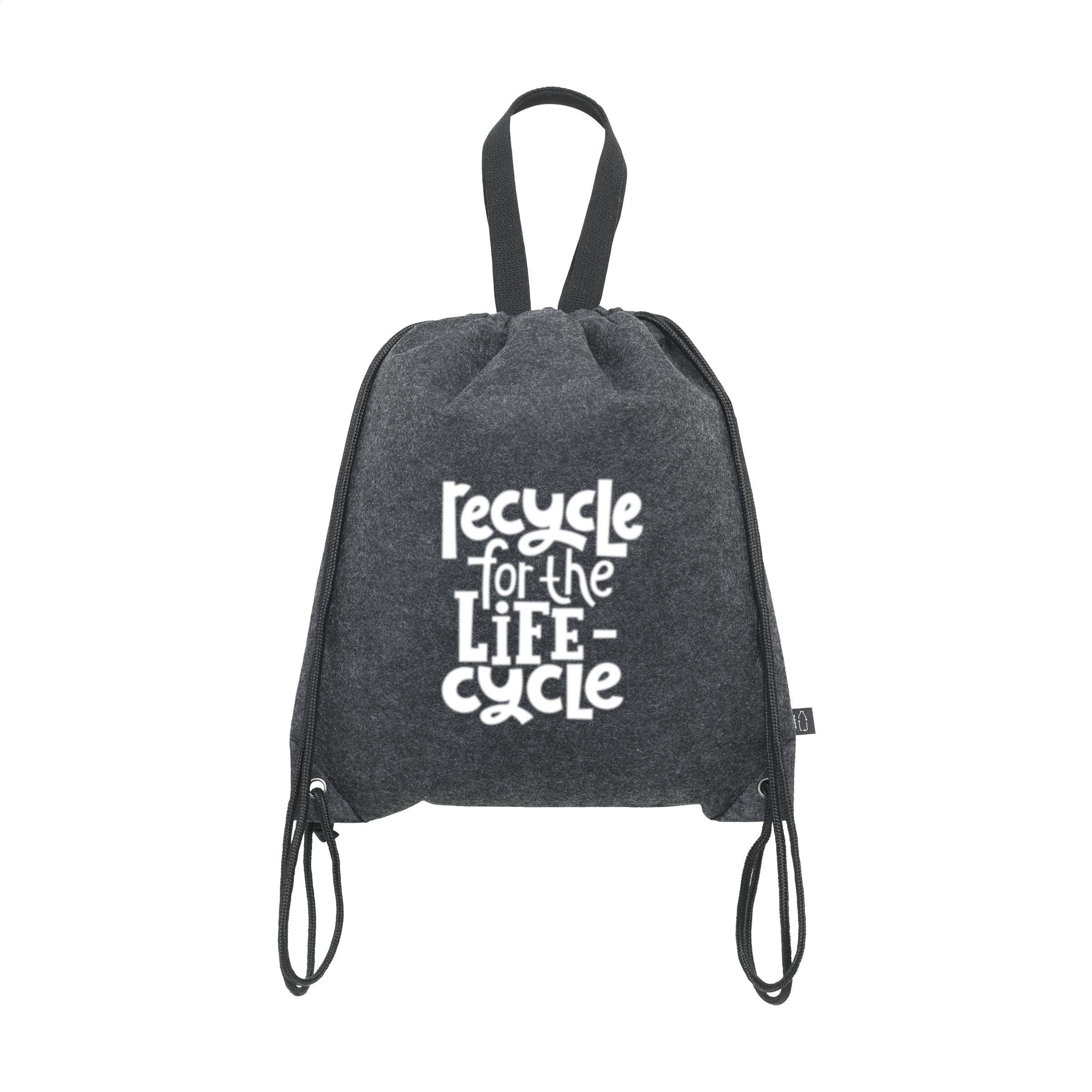 Vue 3 de GRS RPET Felt PromoBag Plus sac à dos