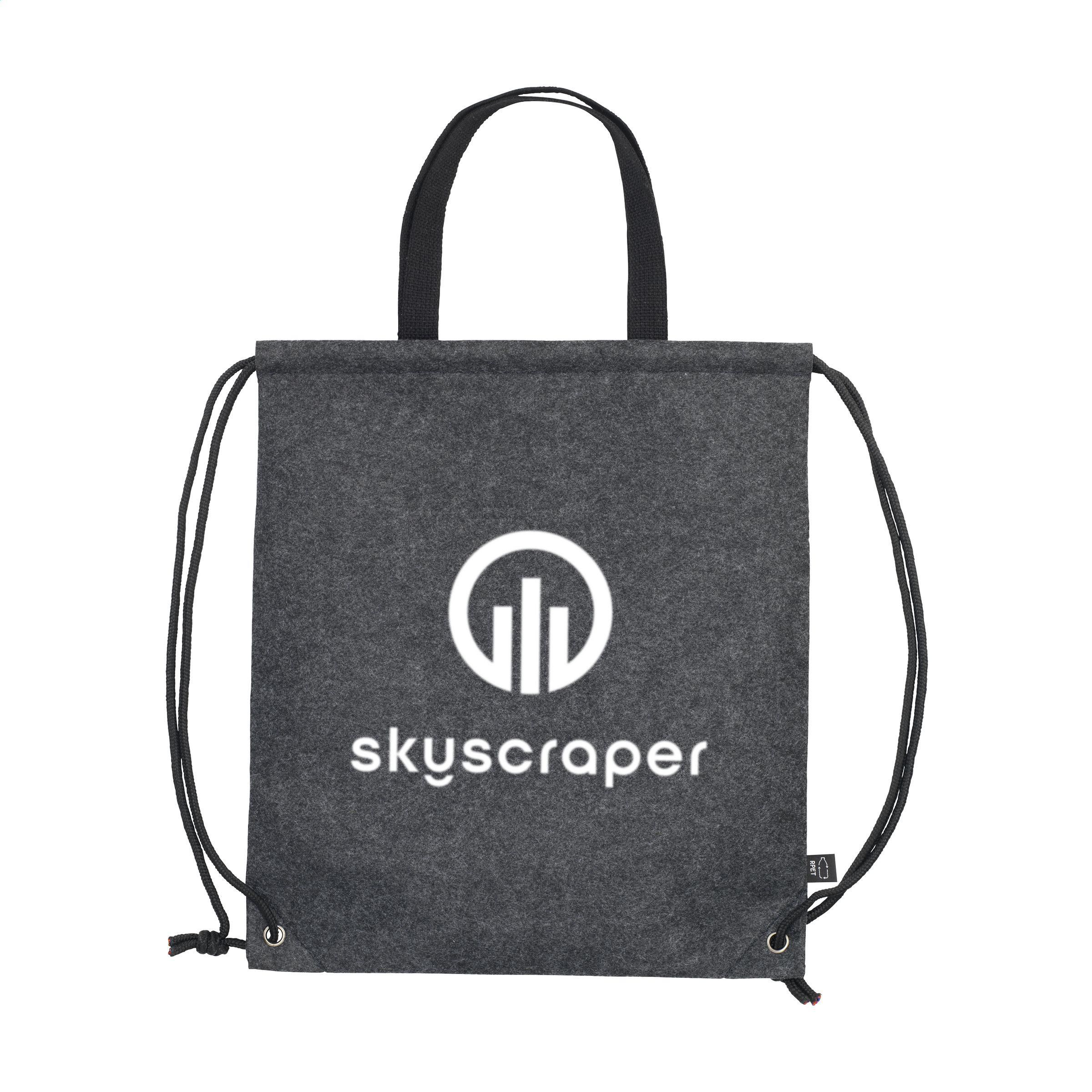 Vue 4 de GRS RPET Felt PromoBag Plus sac à dos